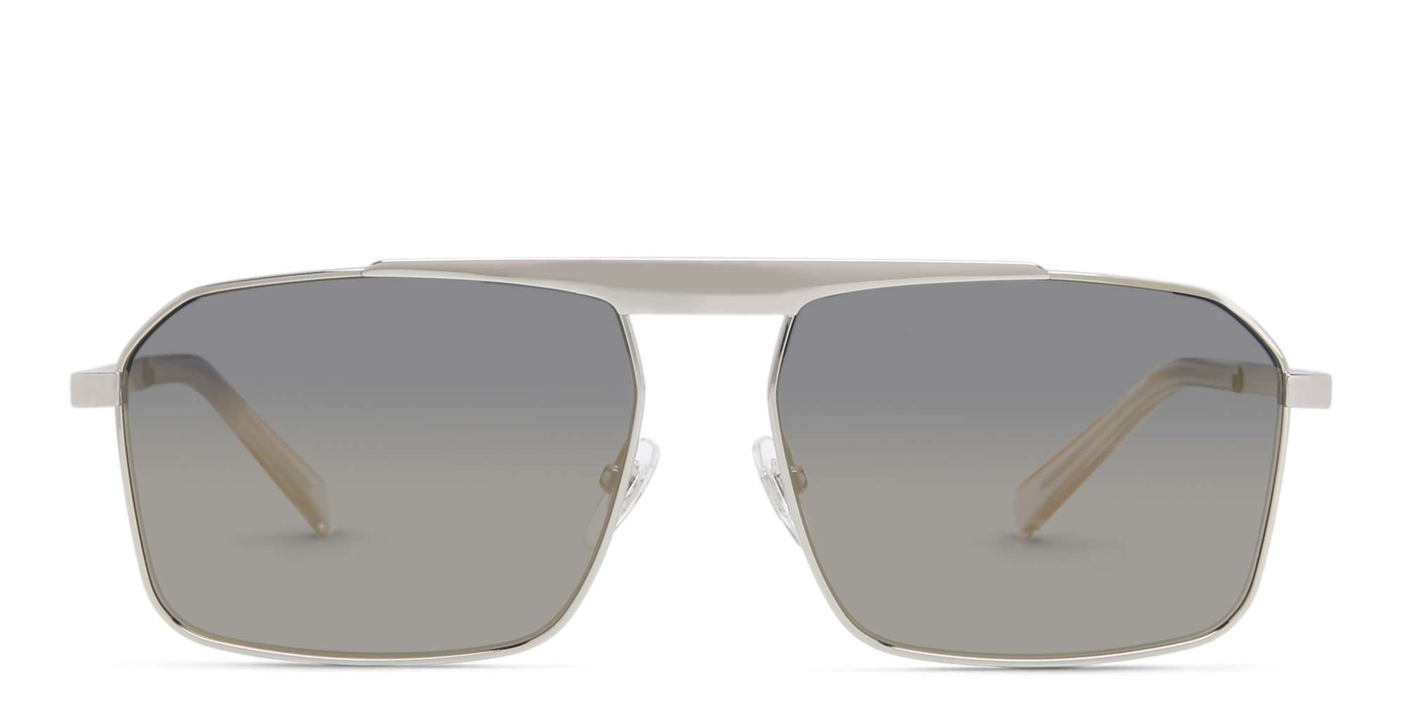 Shop EYE'M Rectangle Sunglasses in Silver online.