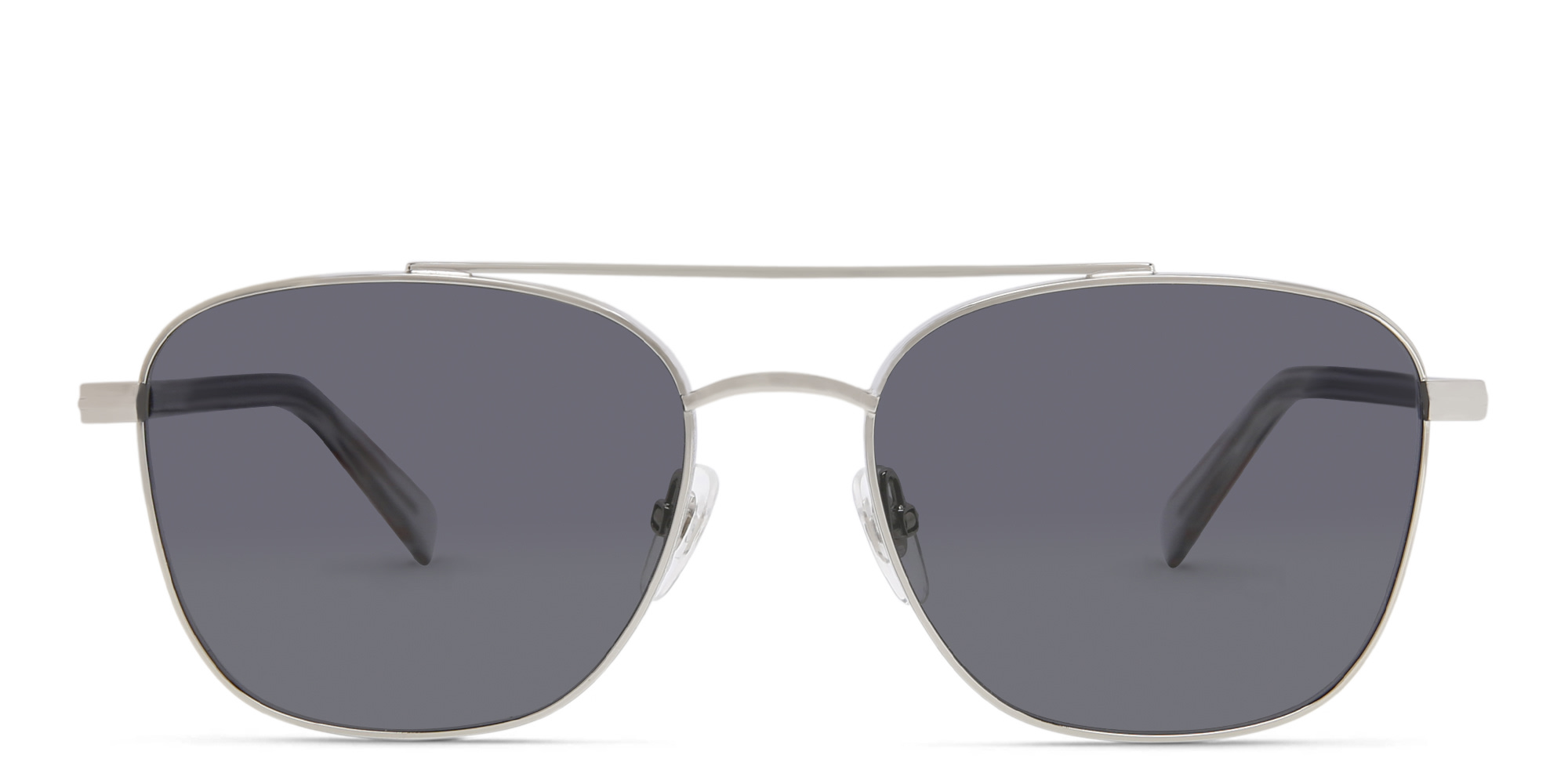 EYE'M Square Sunglasses in Silver – Product Photo 1