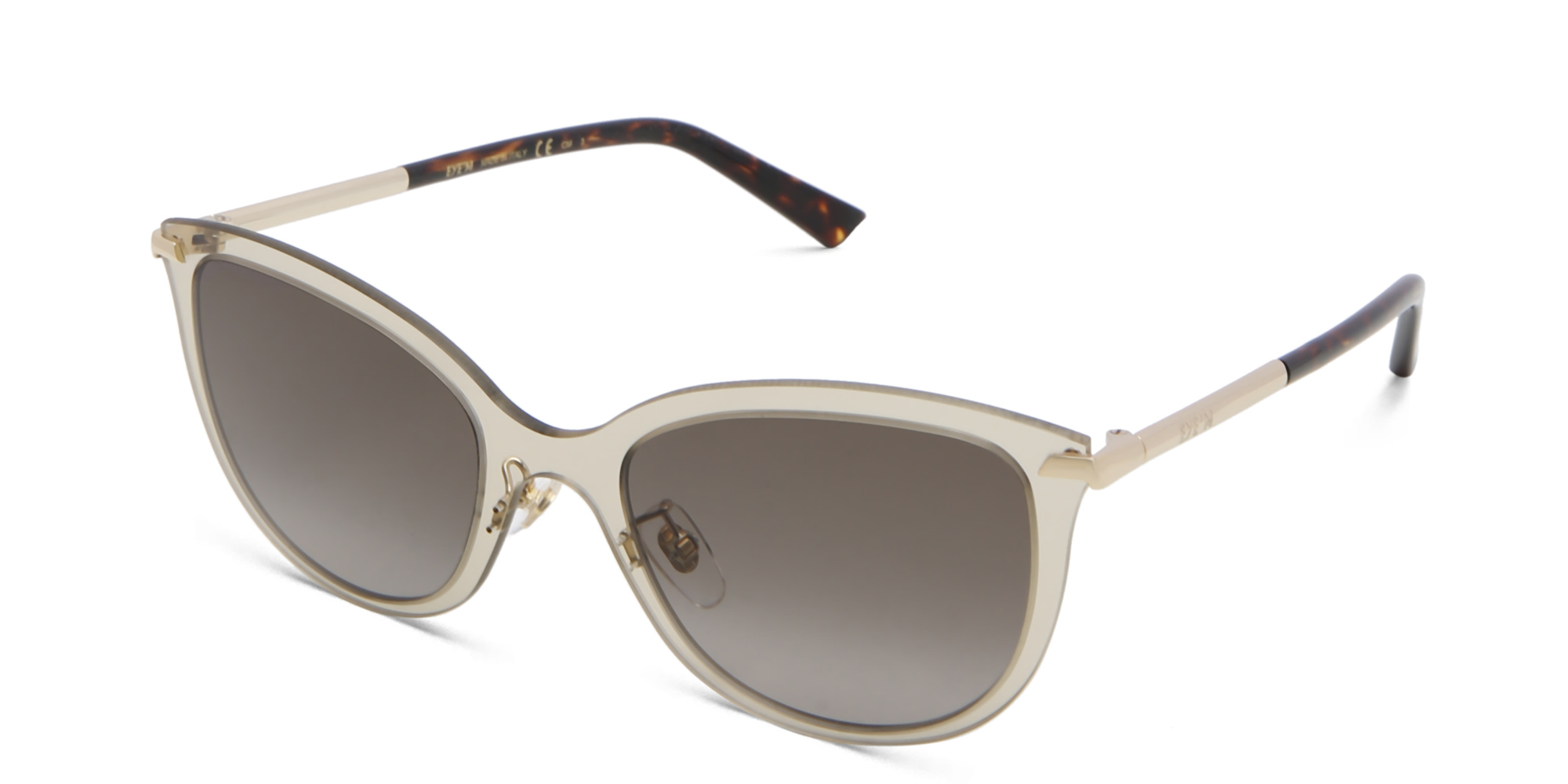 EYE'M Cat Eye Sunglasses in Brown – Product Photo 2