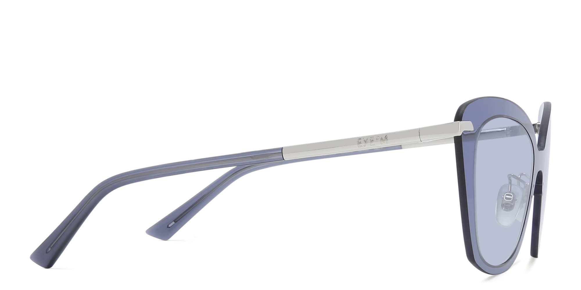 EYE'M Cat Eye Sunglasses in Blue – Product Photo 3