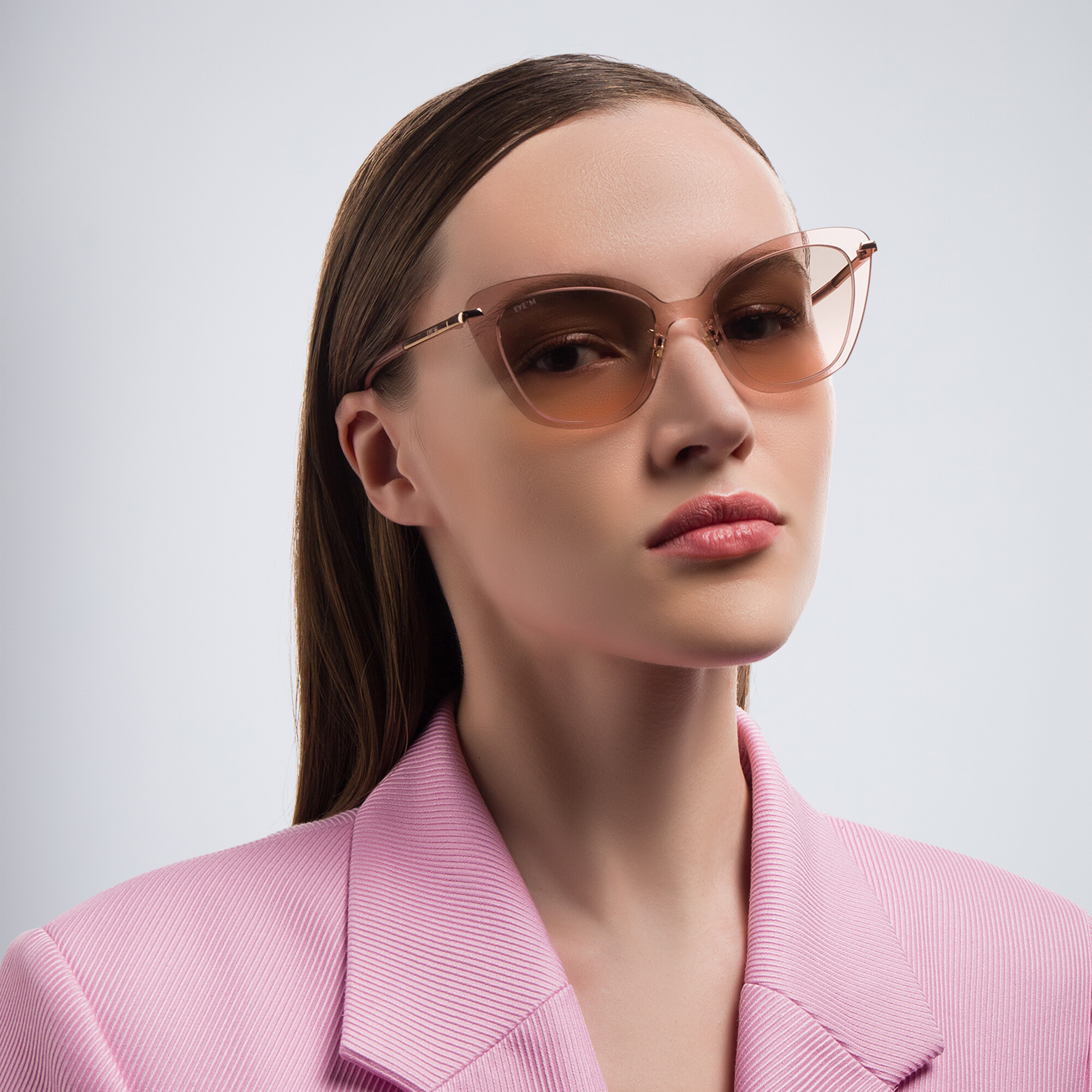 Shop EYE'M Cat Eye Sunglasses in Pink online.