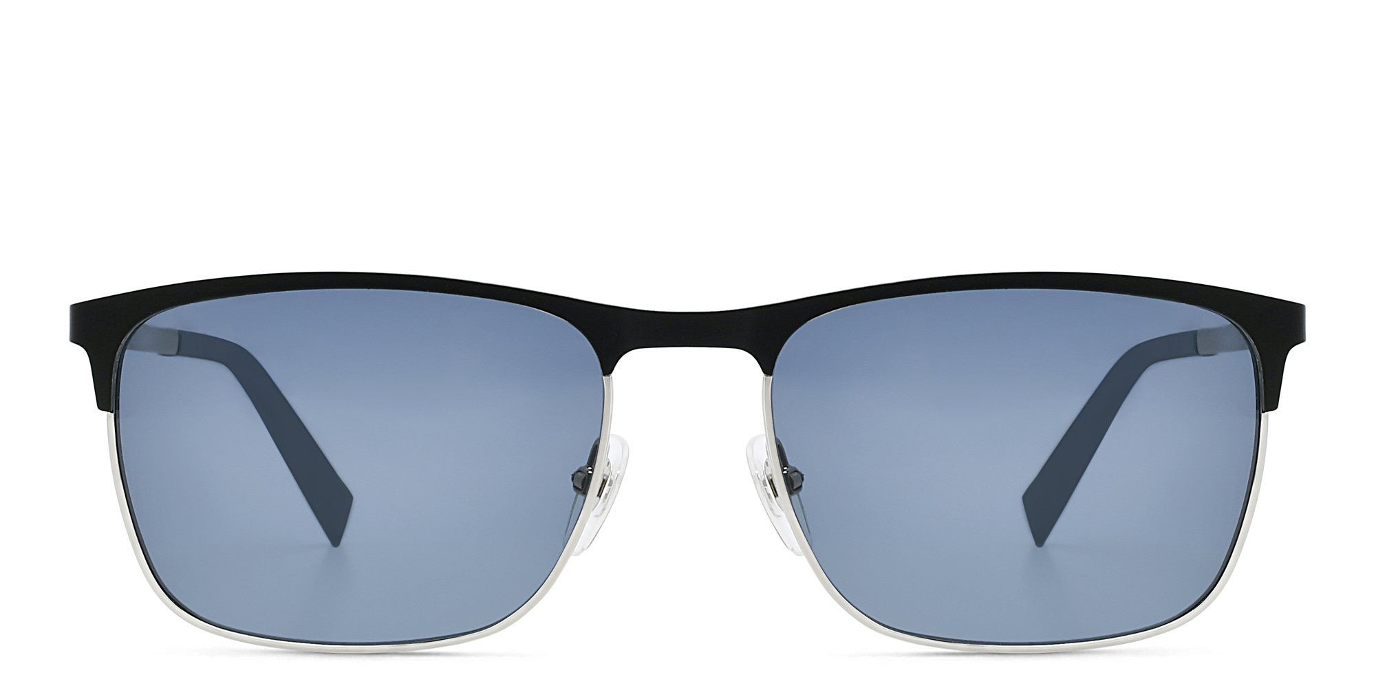 EYE'M Rectangle Sunglasses in Black – Product Photo 1