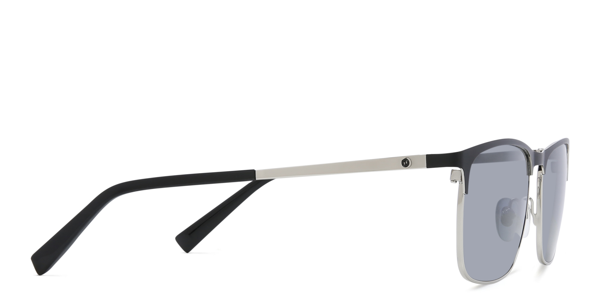 EYE'M Rectangle Sunglasses in Black – Product Photo 3