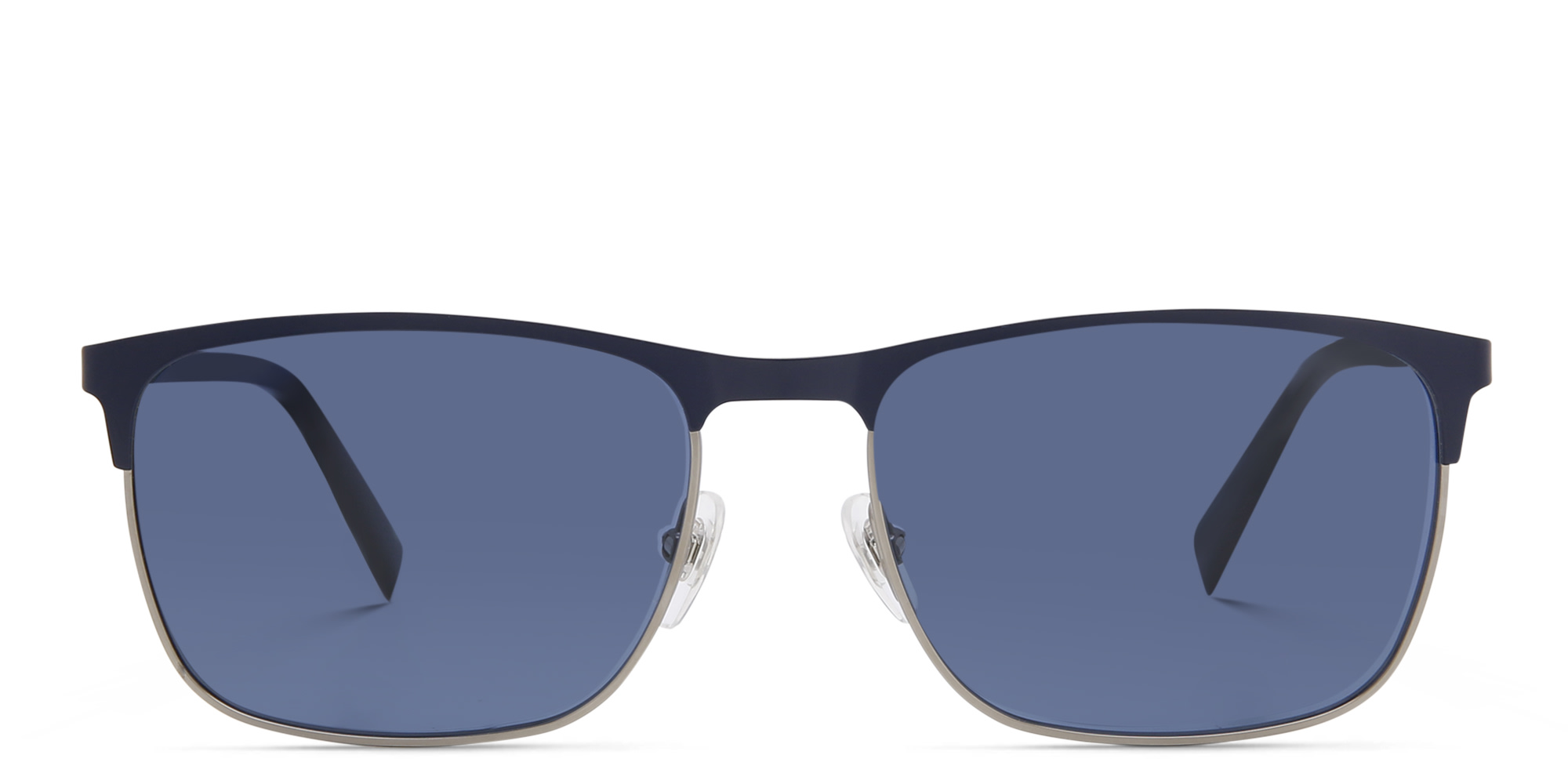 EYE'M Rectangle Sunglasses in Blue – Product Photo 1