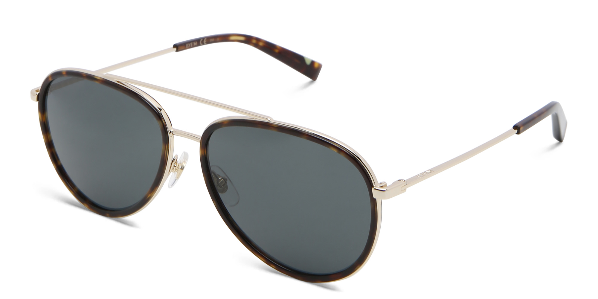 Shop EYE'M Unisex Aviator Sunglasses in Havana online.