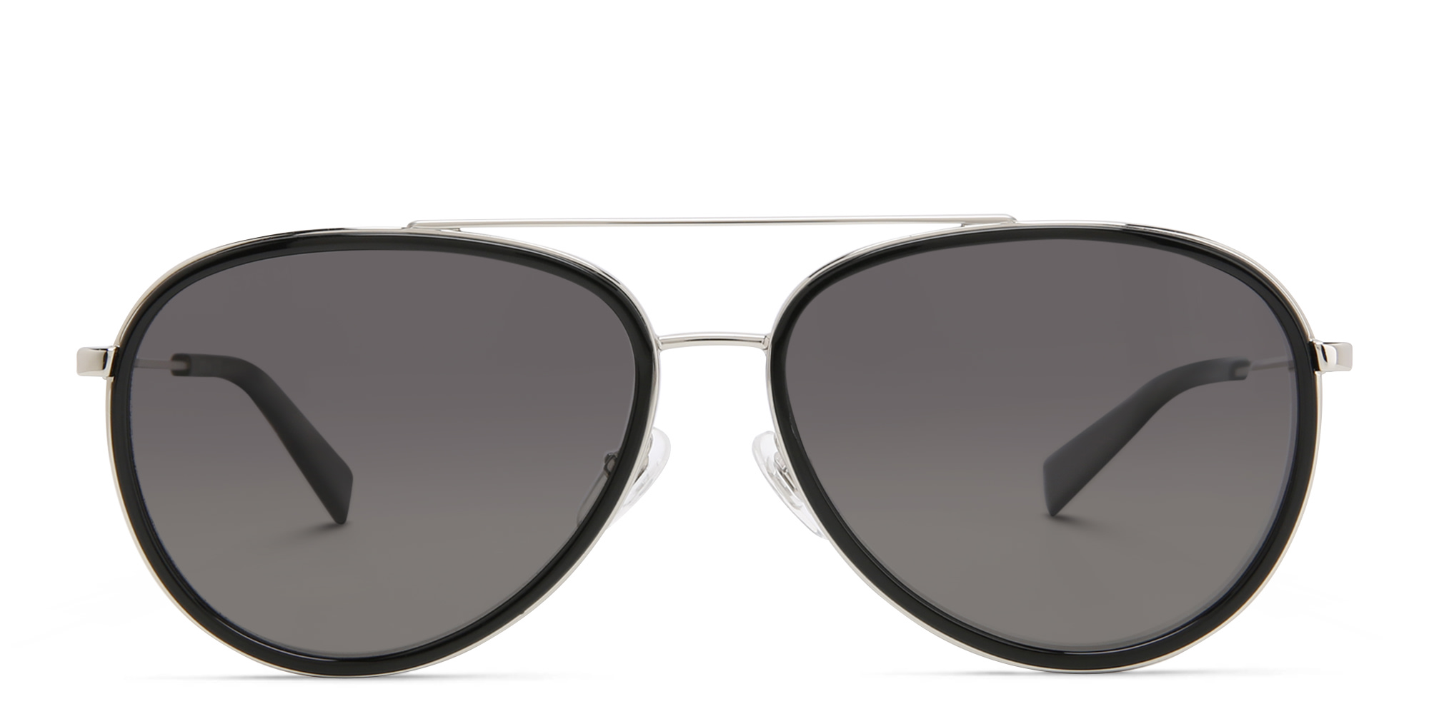 EYE'M Unisex Aviator Sunglasses in Black – Product Photo 1
