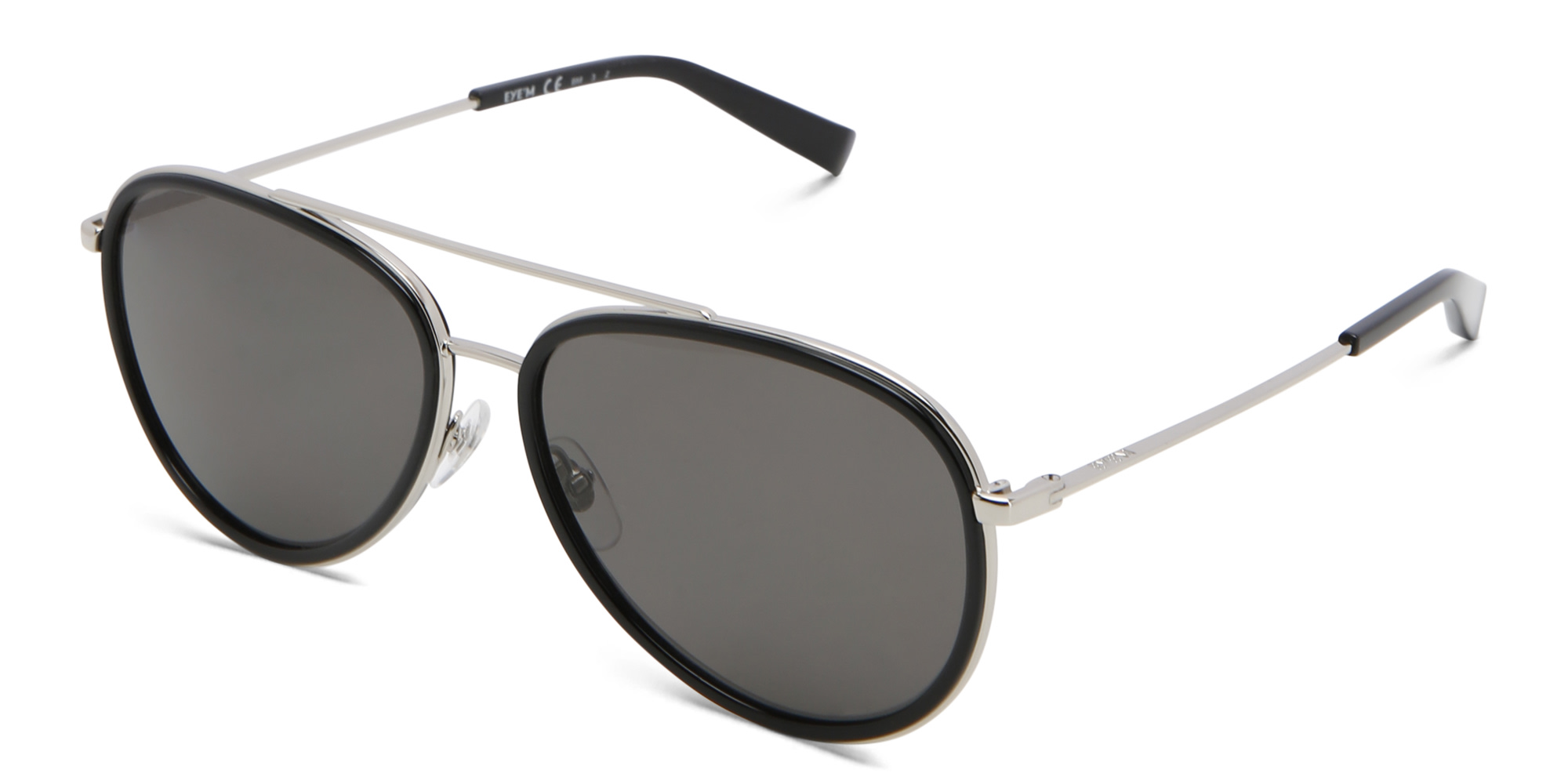 EYE'M Unisex Aviator Sunglasses in Black – Product Photo 2
