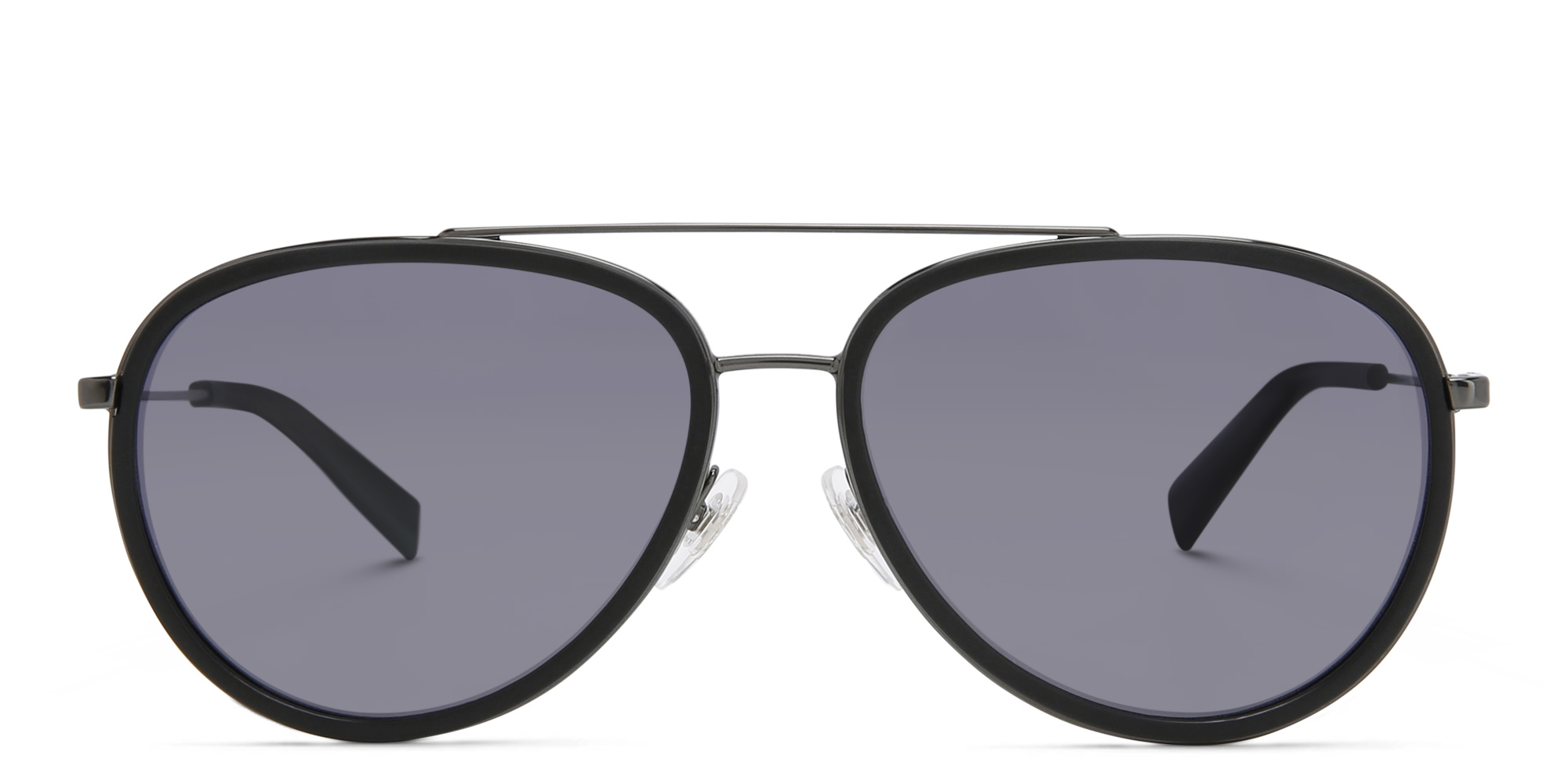 Shop EYE'M Unisex Aviator Sunglasses in Black Grey online.