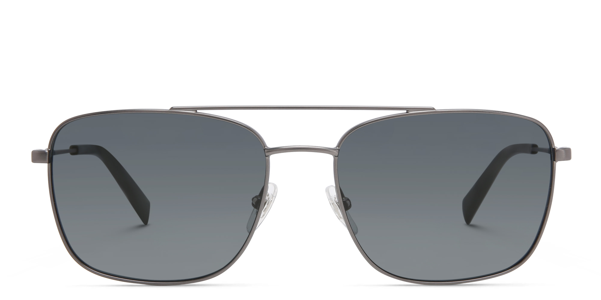 EYE'M Unisex Square Sunglasses in Gunmetal – Product Photo 1