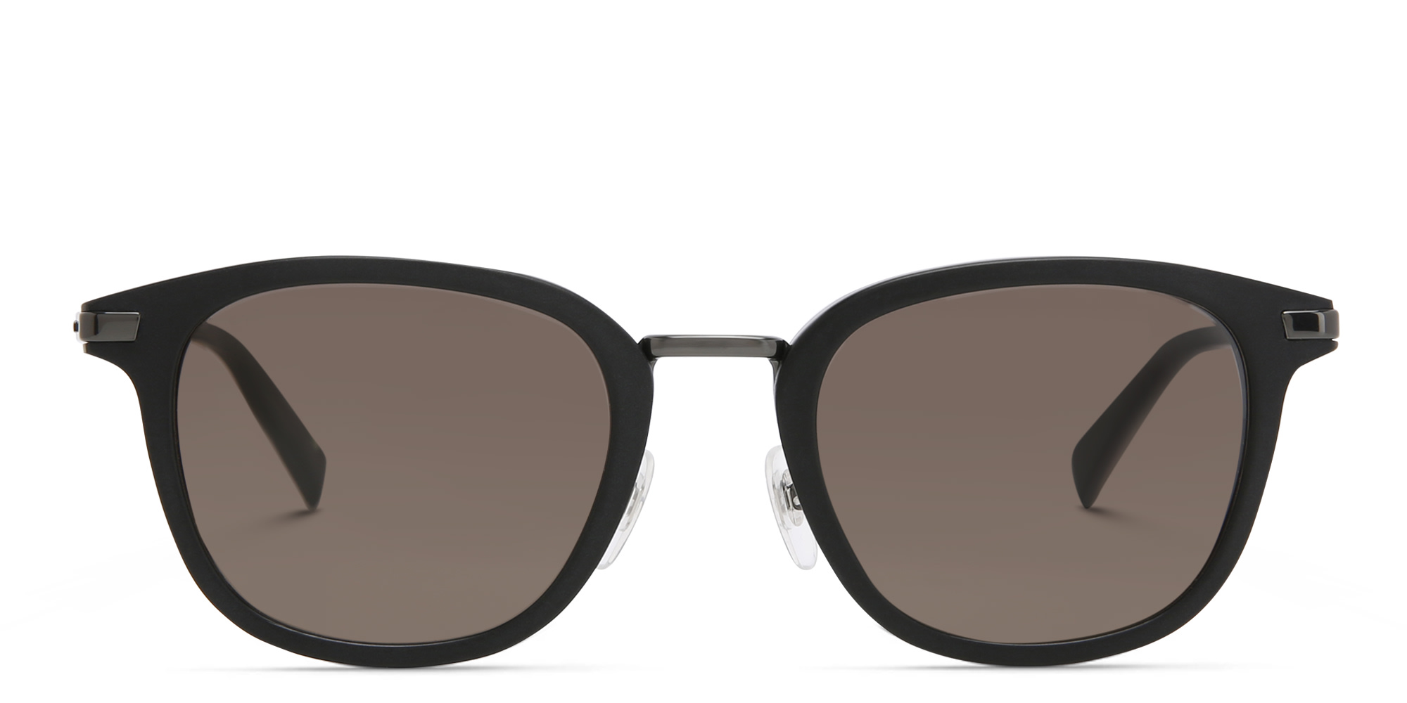 EYE'M Unisex Square Sunglasses in Black – Product Photo 1