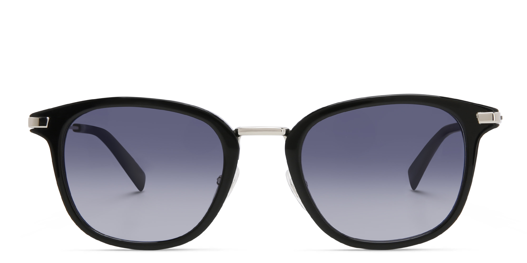 EYE'M Unisex Square Sunglasses in Black – Product Photo 1