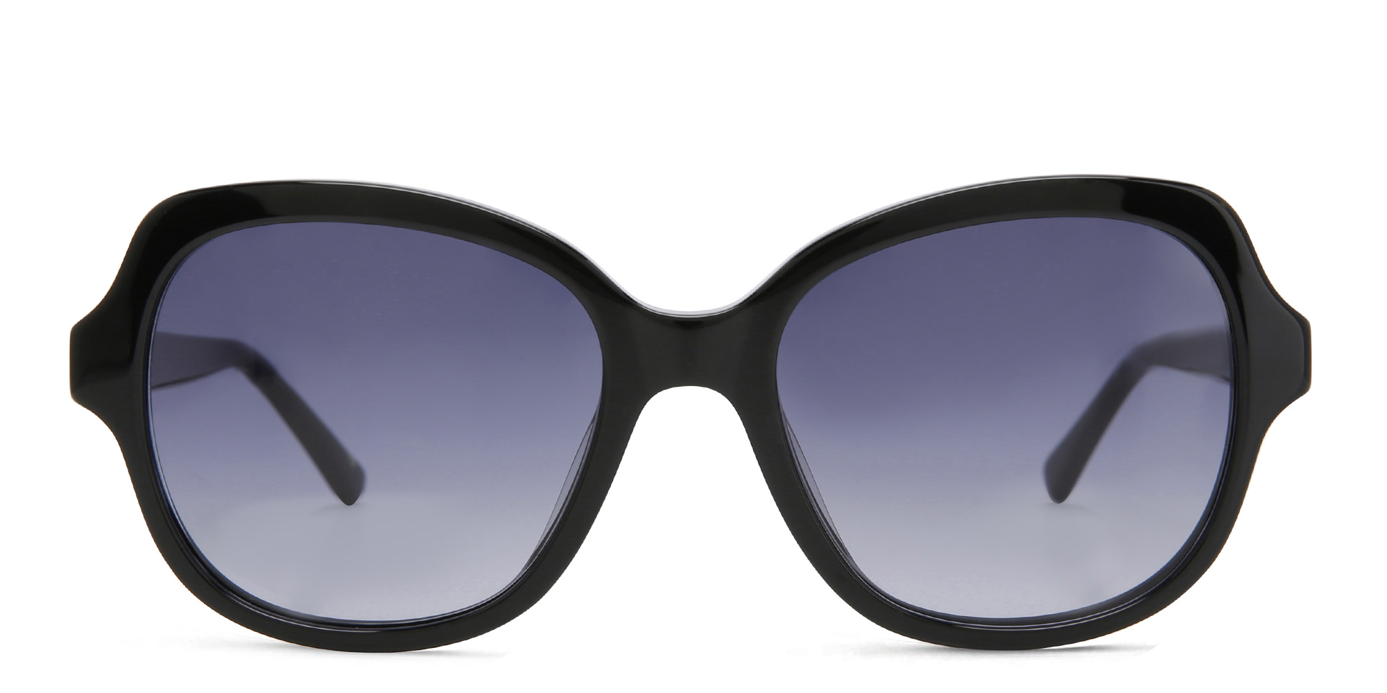 Shop EYE'M Square Sunglasses in Black online.