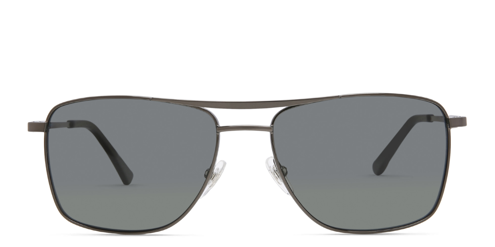 EYE'M Rectangle Sunglasses in Gunmetal – Product Photo 1