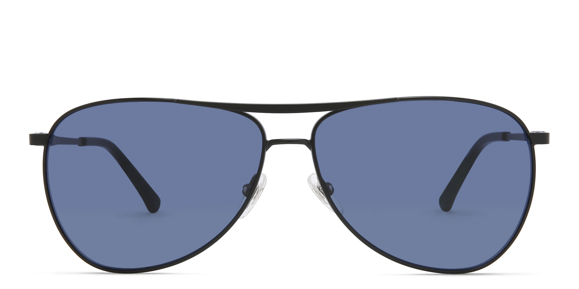 EYE'M Wide Aviator Sunglasses in Black – Product Photo 1