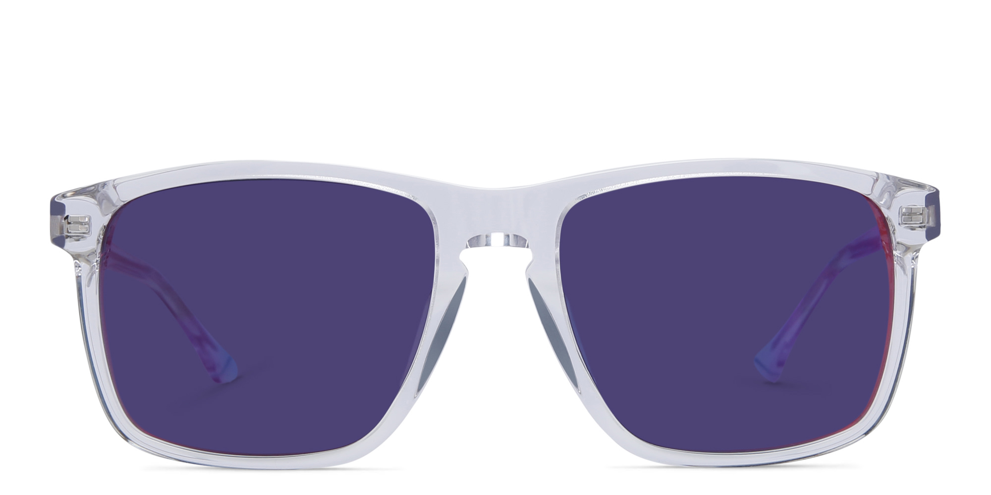 EYE'M Square Sunglasses in Clear – Product Photo 1