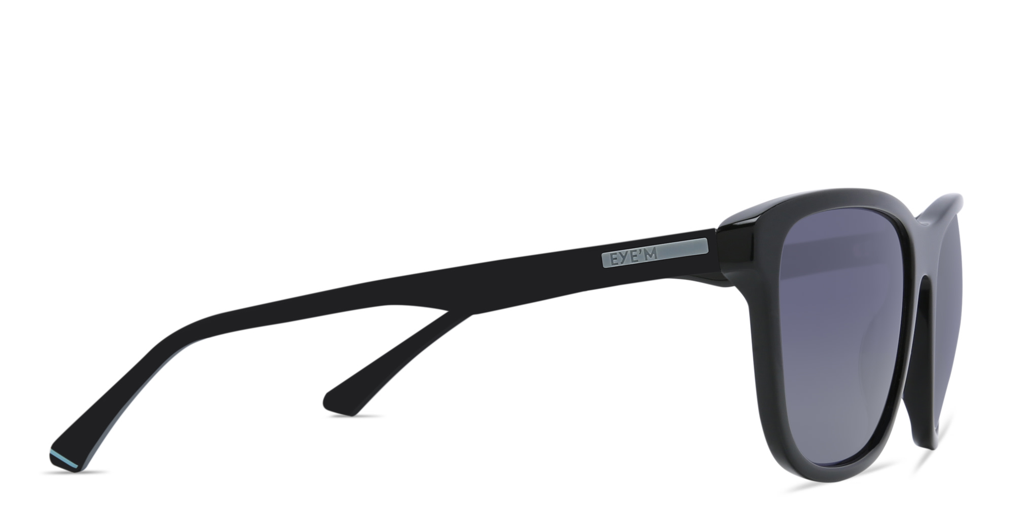 Shop EYE'M Square Sunglasses in Black online.