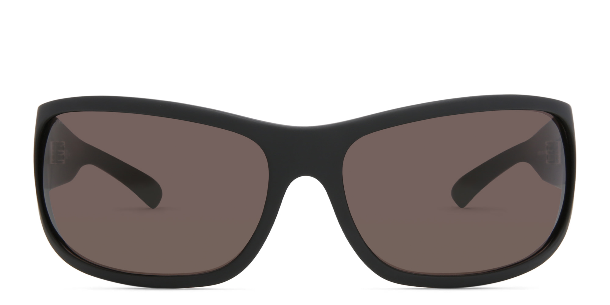 EYE'M Wide Rectangle Sunglasses in Black – Product Photo 1