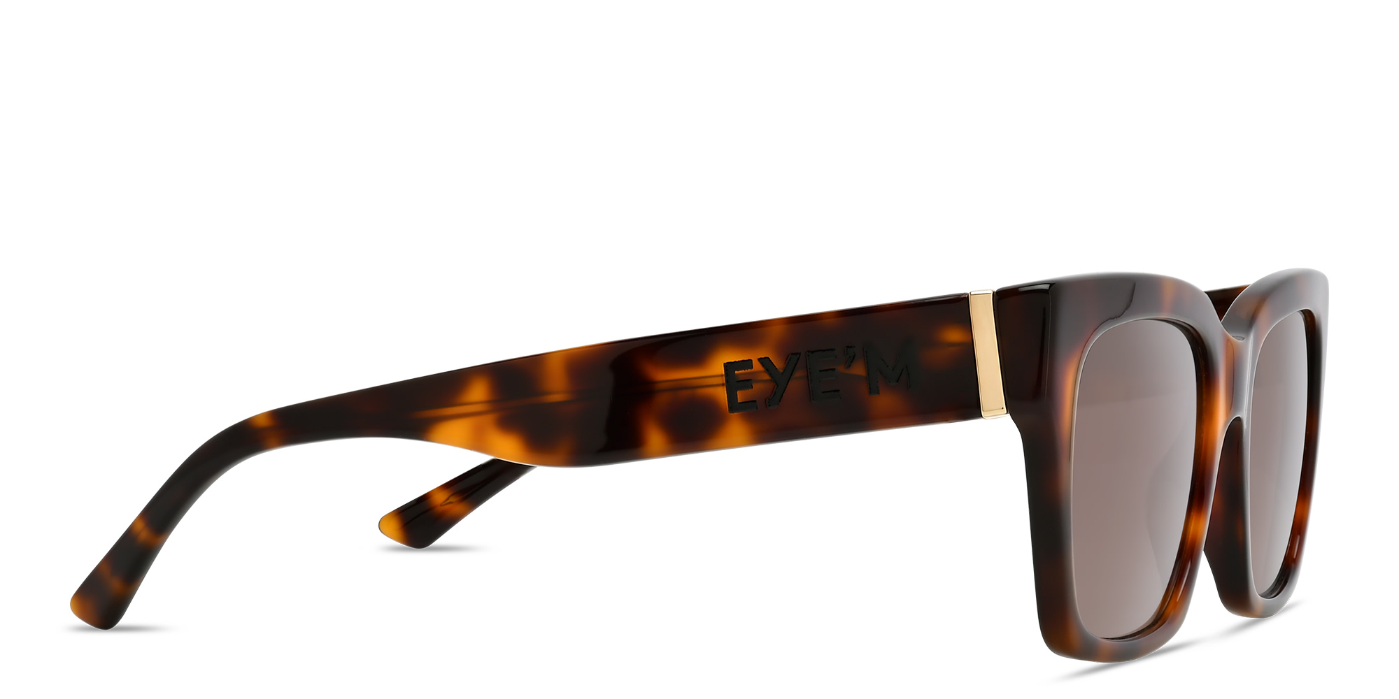 EYE'M Square Sunglasses in Havana – Product Photo 3