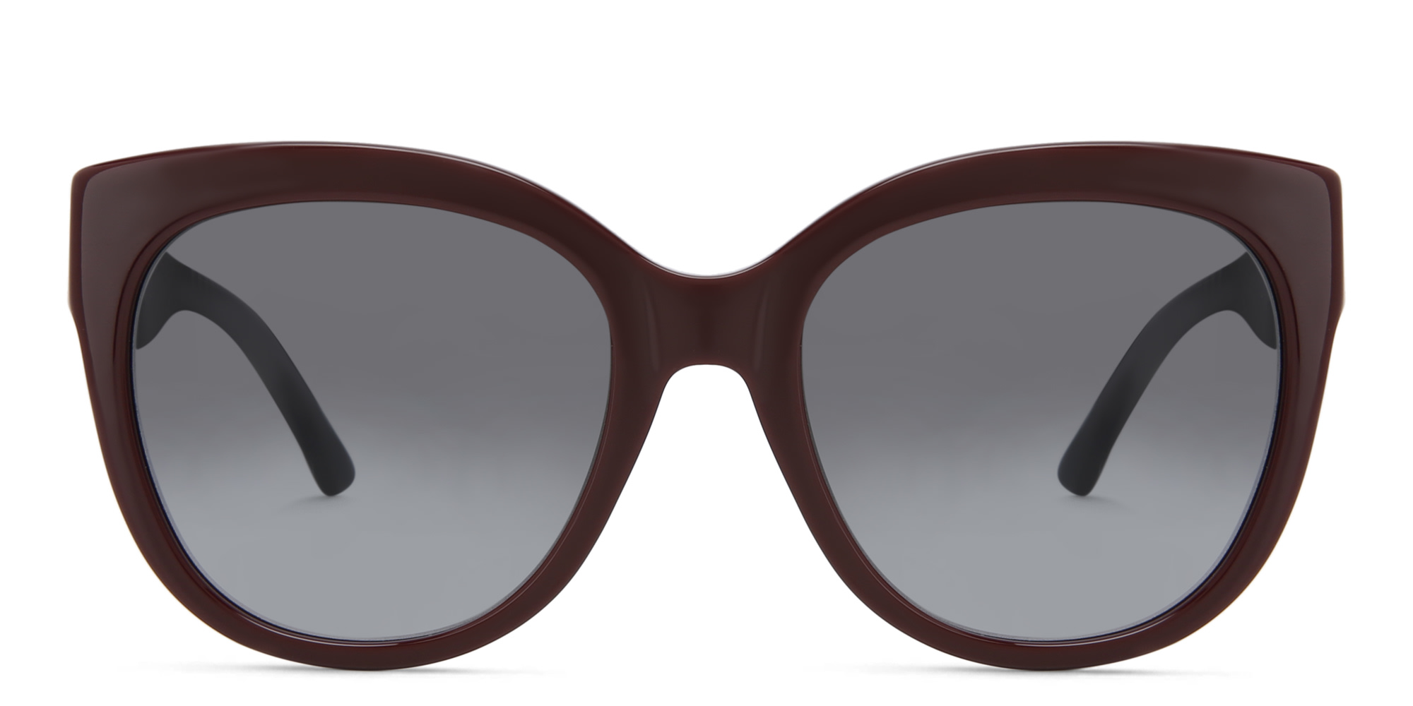 EYE'M Cat Eye Sunglasses in Burgundy – Product Photo 1