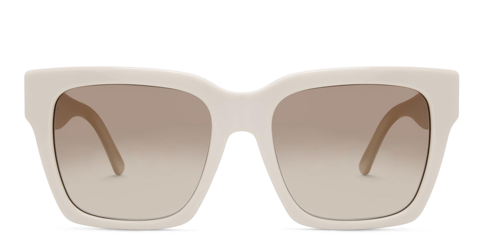 EYE'M Square Sunglasses in White – Product Photo 1