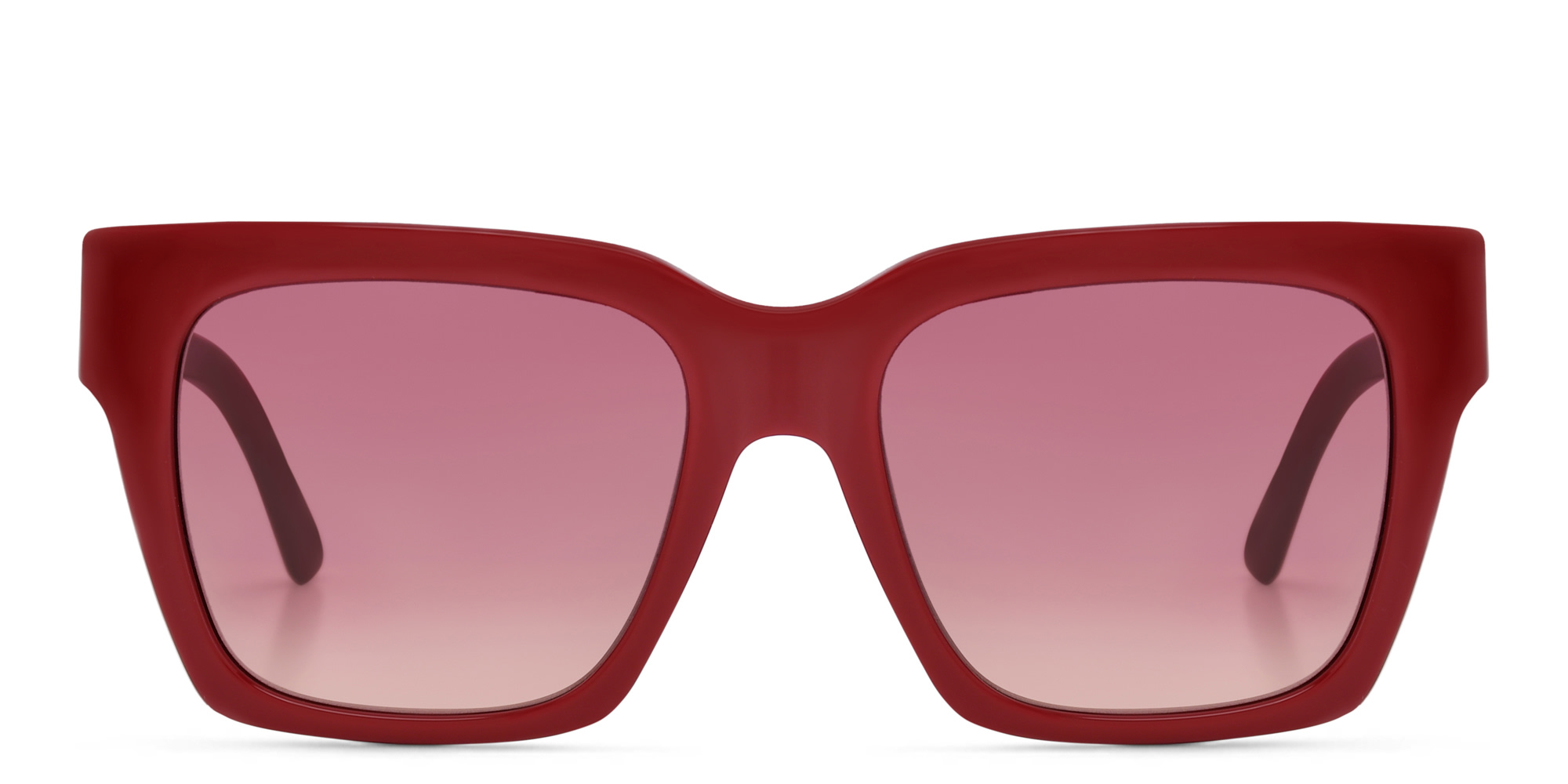 EYE'M Square Sunglasses in Red – Product Photo 1