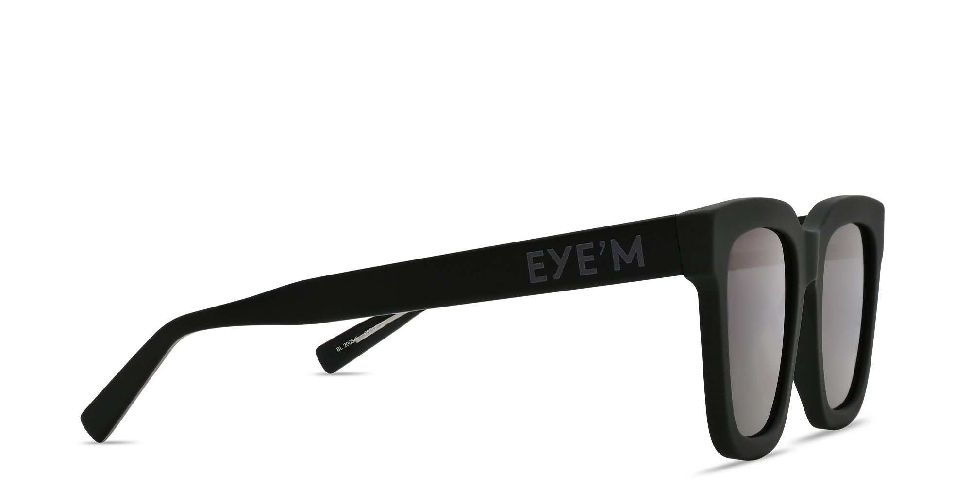 Shop EYE'M Square Sunglasses in Black online.