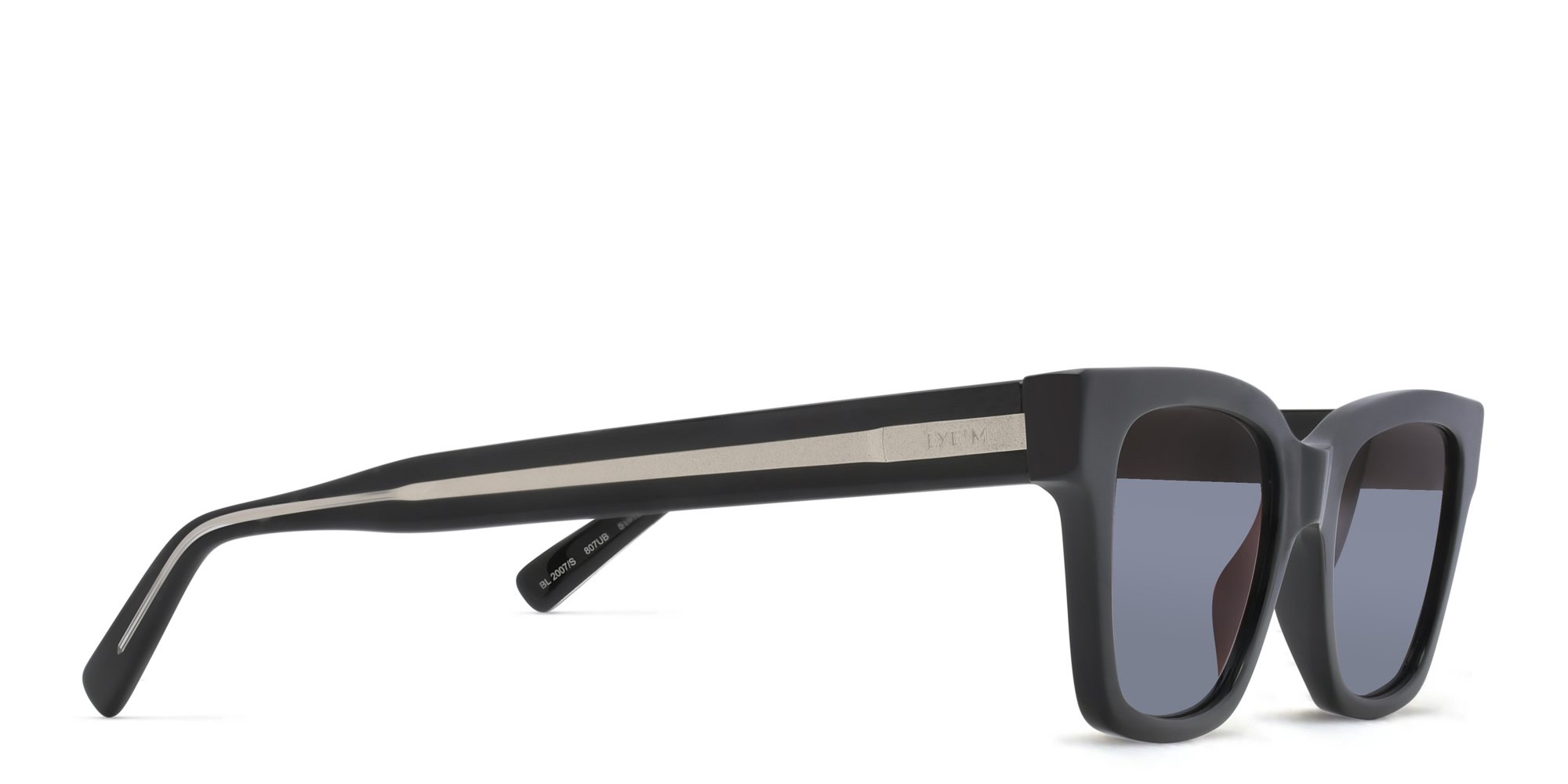 تسوق نظارات شمسية EYE'M Bold بإطار مربّع EYE'M بلون أسود فضي أونلاين.