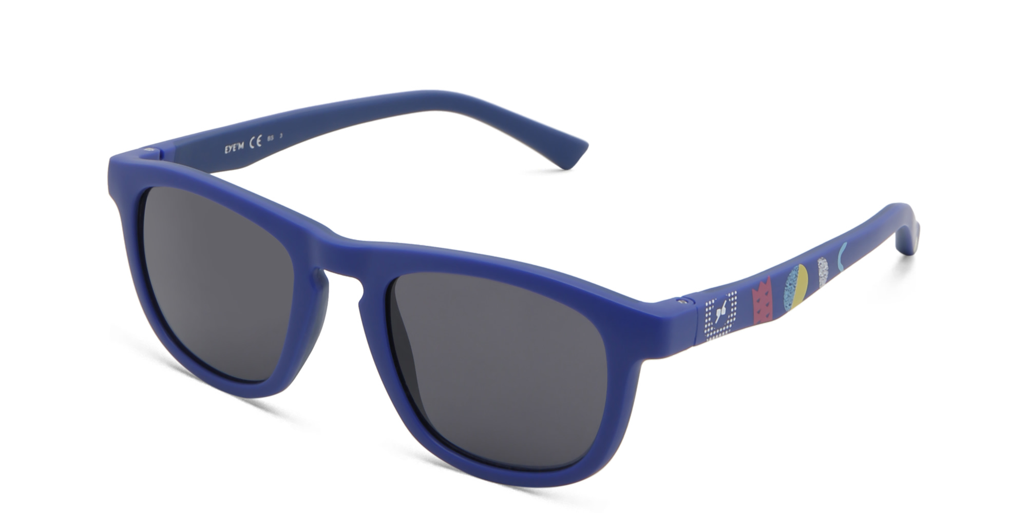 Shop EYE'M Kids Square Sunglasses in Navy Blue online.
