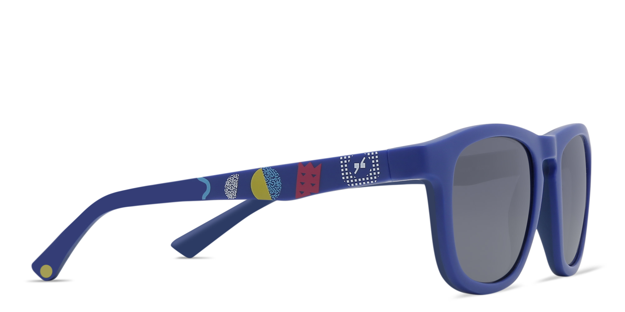 Shop EYE'M Kids Square Sunglasses in Navy Blue online.