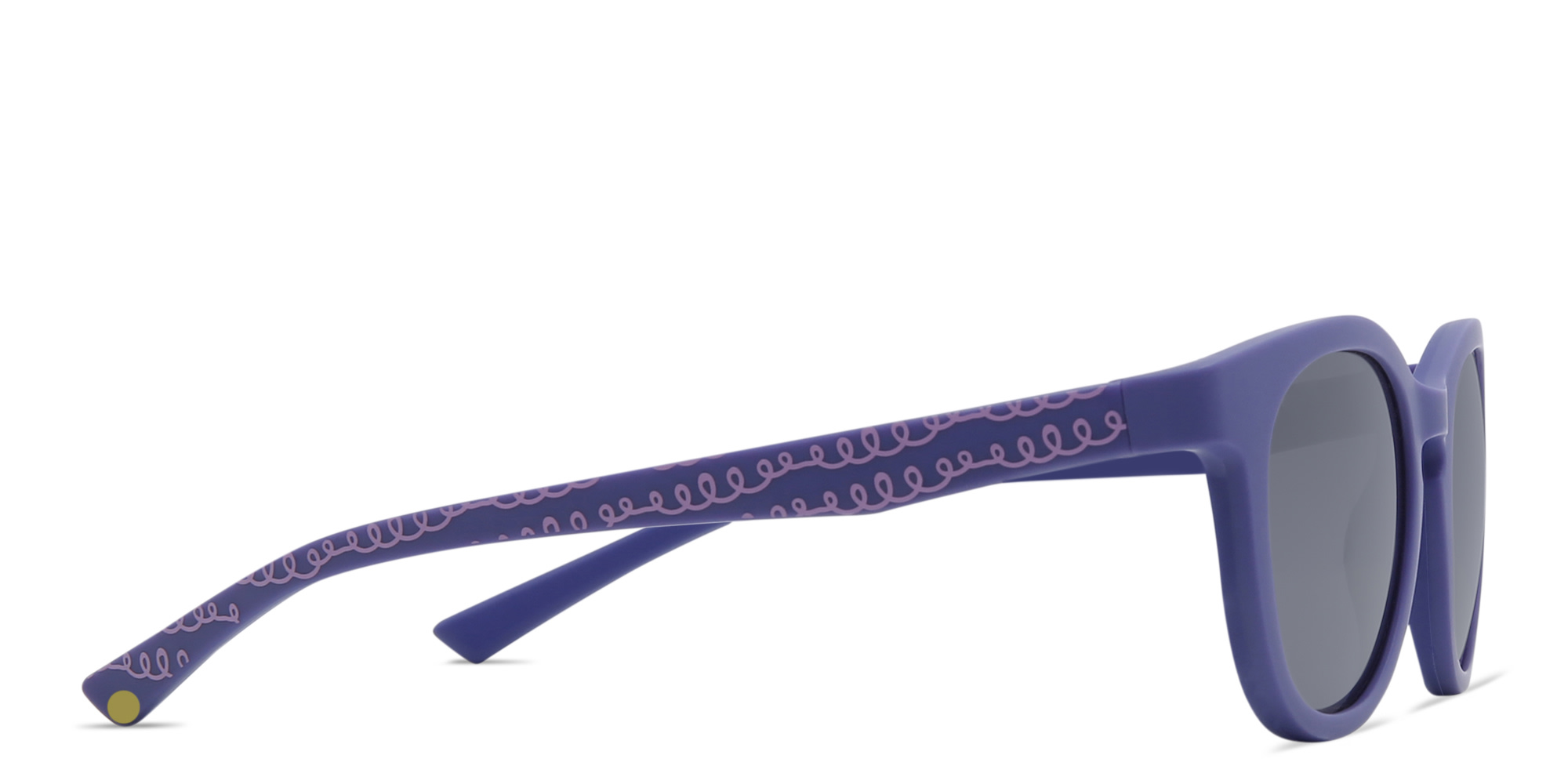 EYE'M Kids Round Sunglasses in Purple – Product Photo 3