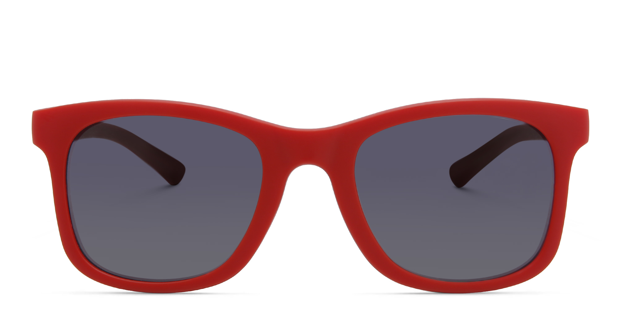 EYE'M Kids Square Sunglasses in Red – Product Photo 1