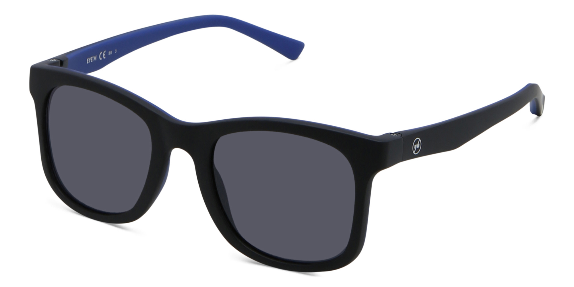 Shop EYE'M Kids Square Sunglasses in Black & Blue online.