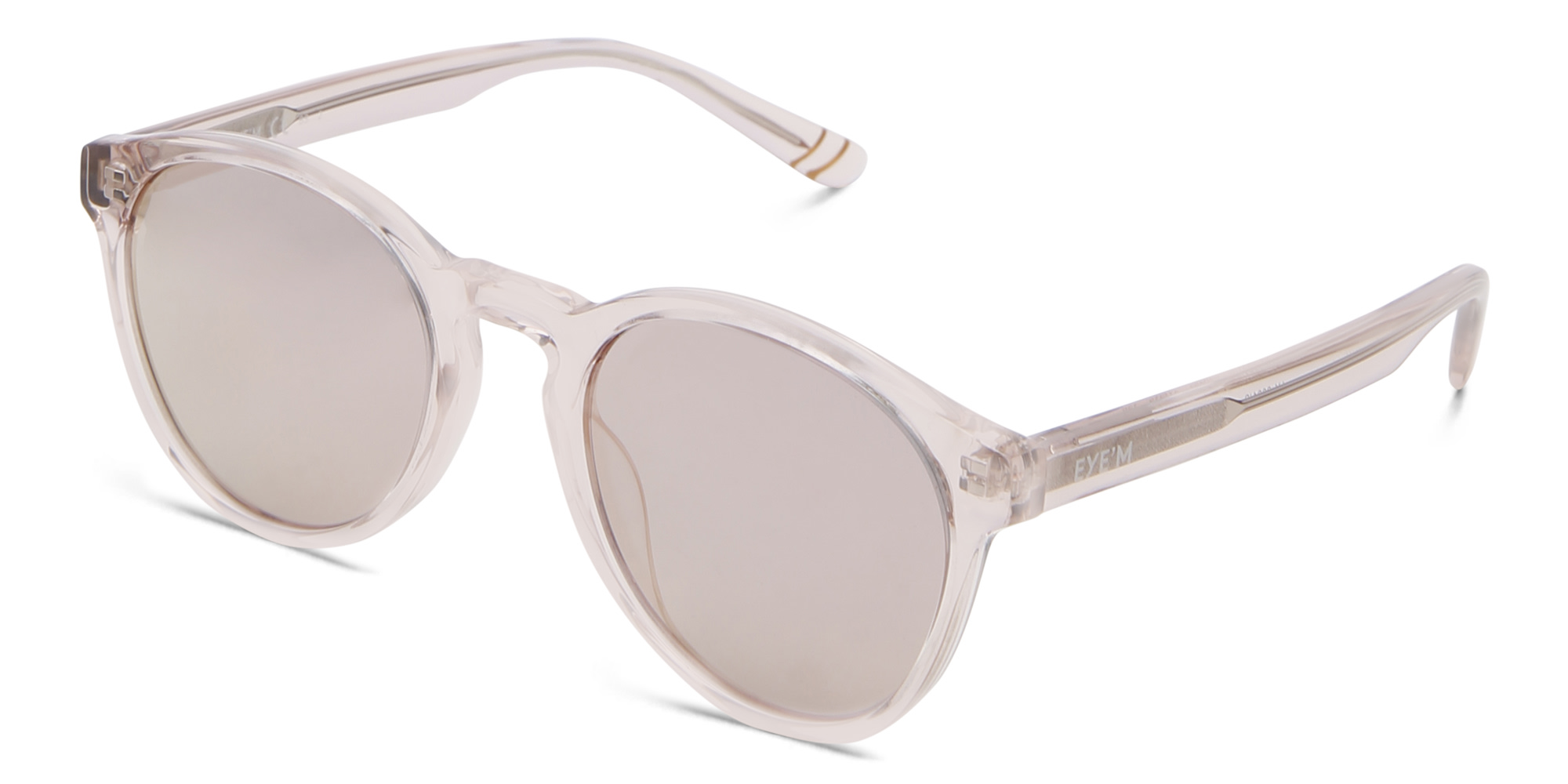 EYE'M Kids Round Sunglasses in Nude – Product Photo 2