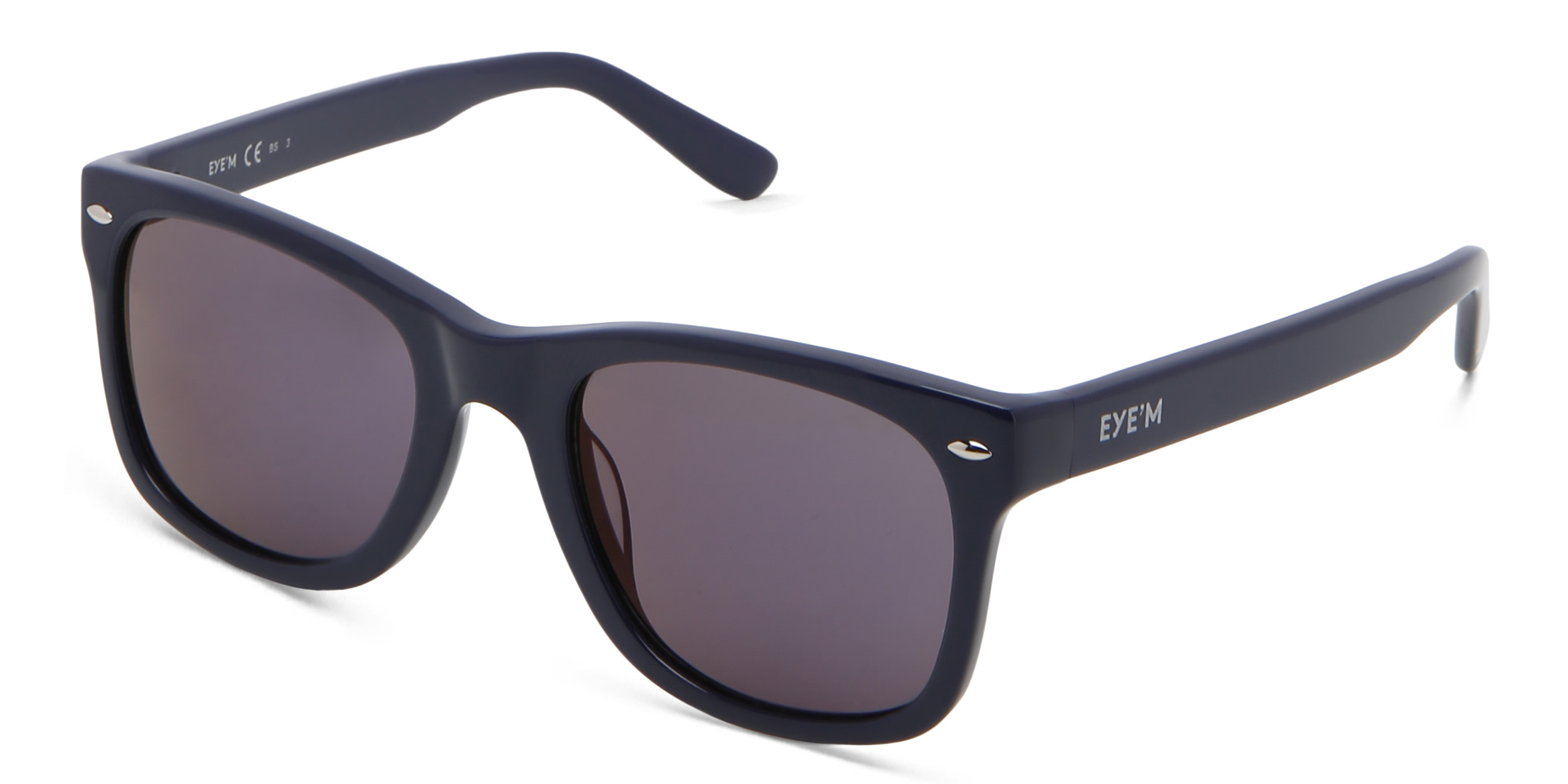 EYE'M Kids Square Sunglasses in Blue – Product Photo 2