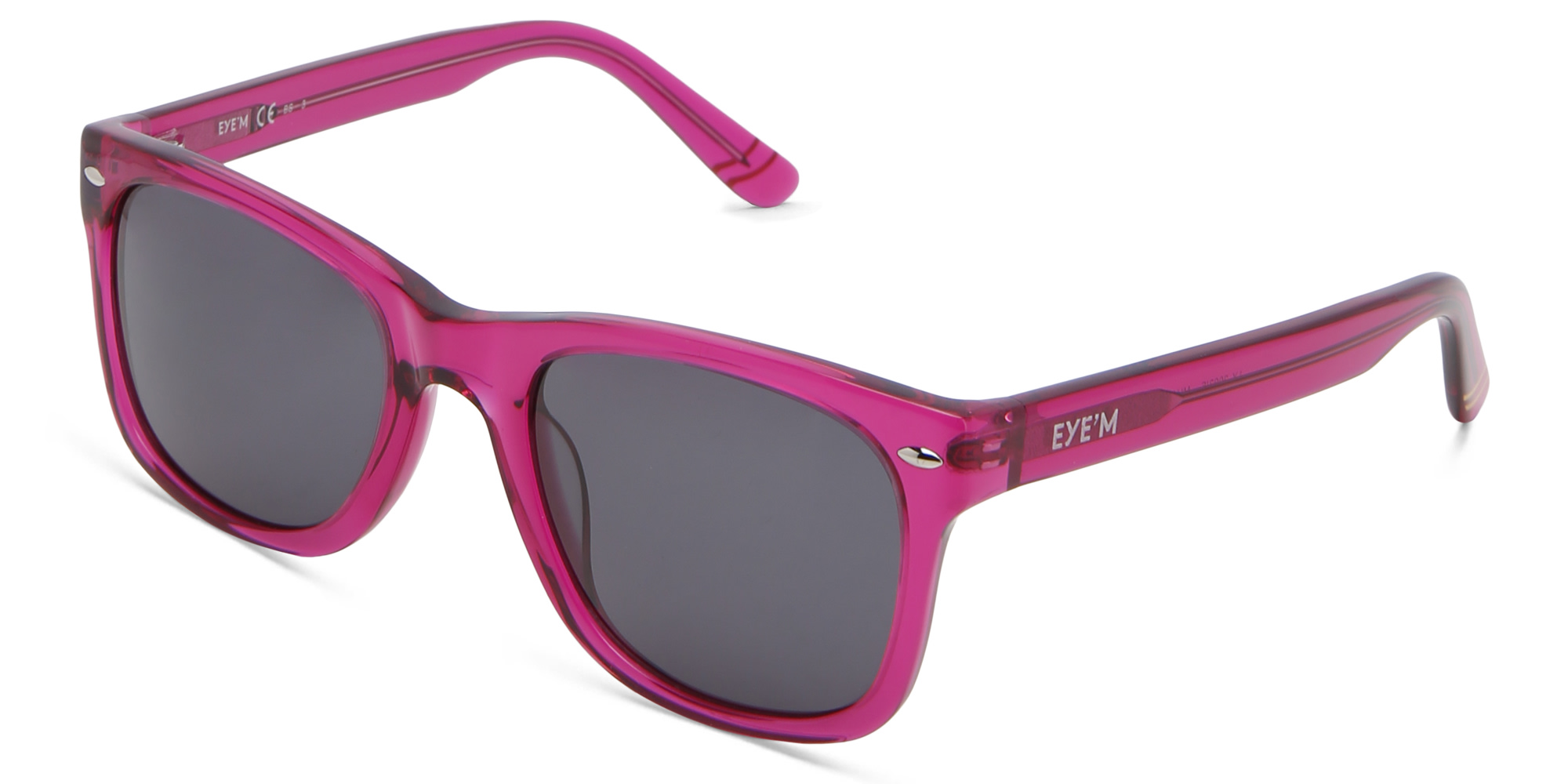 EYE'M Kids Square Sunglasses in Pink – Product Photo 2