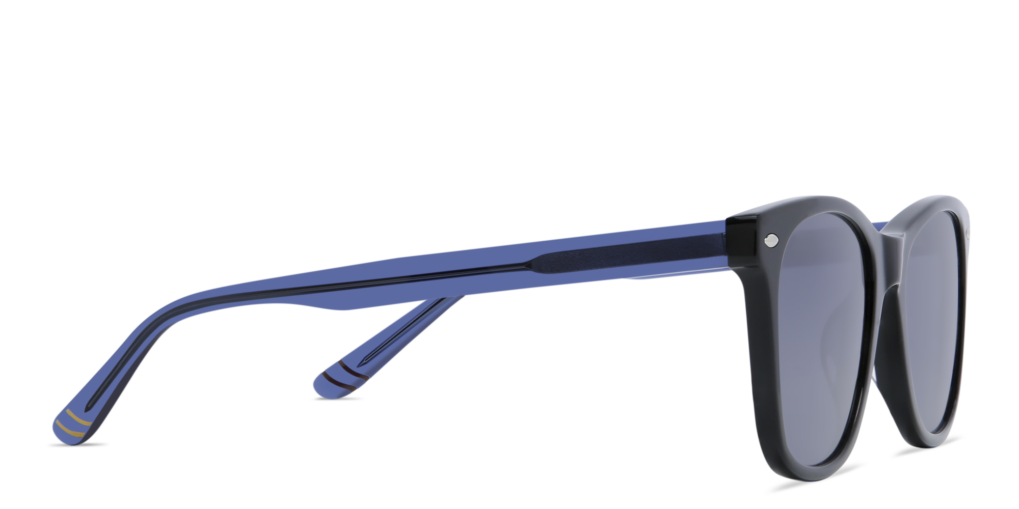 EYE'M Kids Square Sunglasses in Black – Product Photo 3