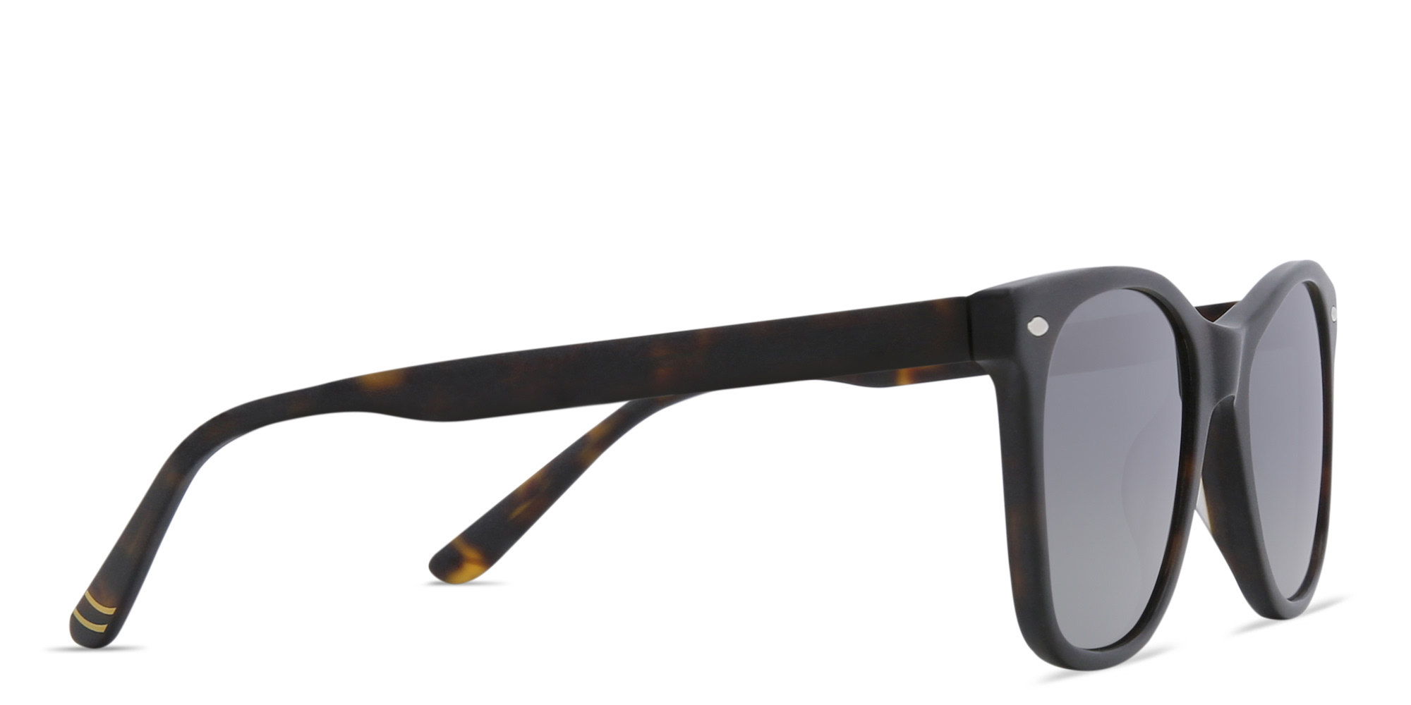 EYE'M Kids Square Sunglasses in Solid Black – Product Photo 3
