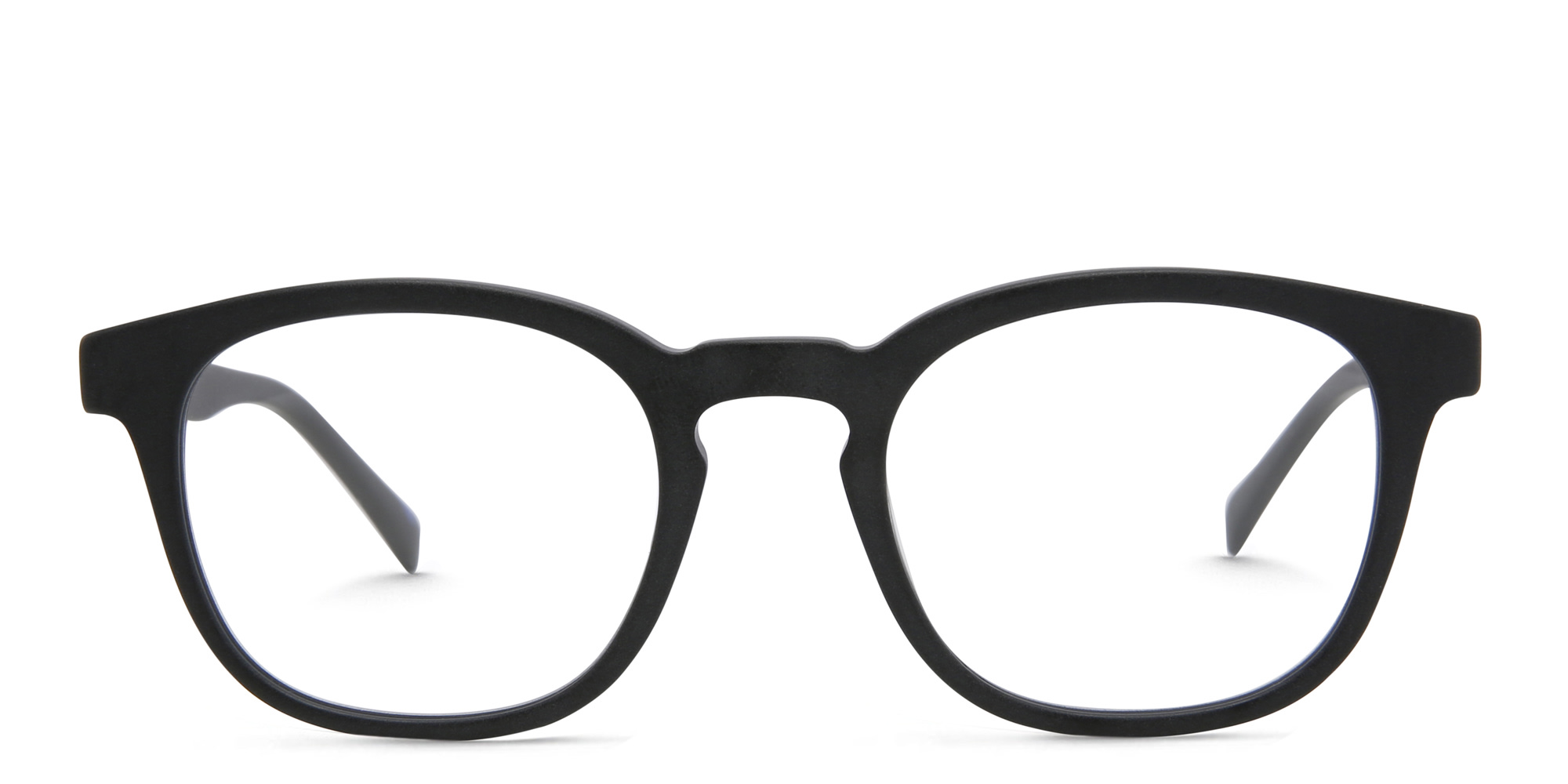 EYE'M Square Eyeglasses in Black – Product Photo 1