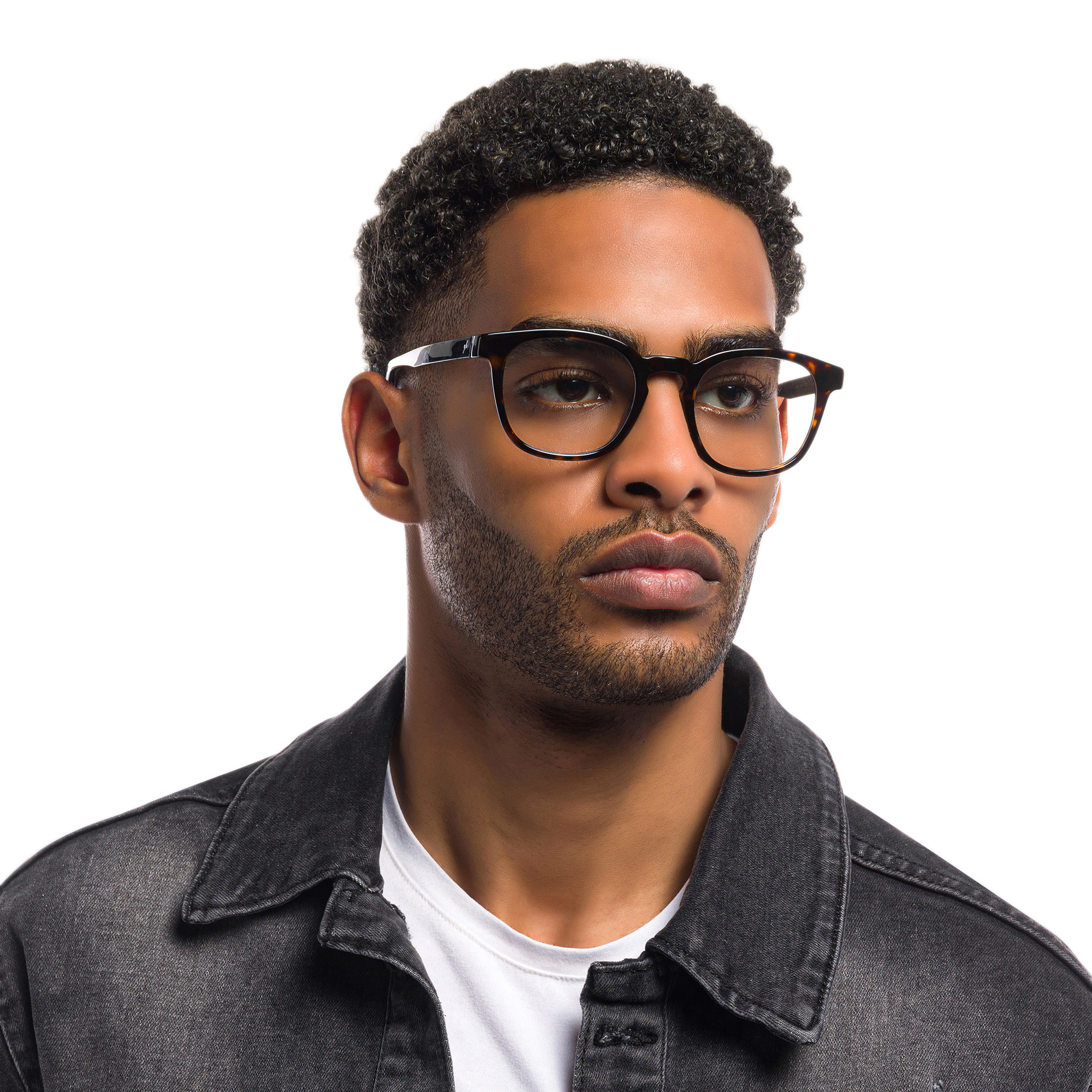 EYE'M Square Eyeglasses in Havana – Product Photo 5