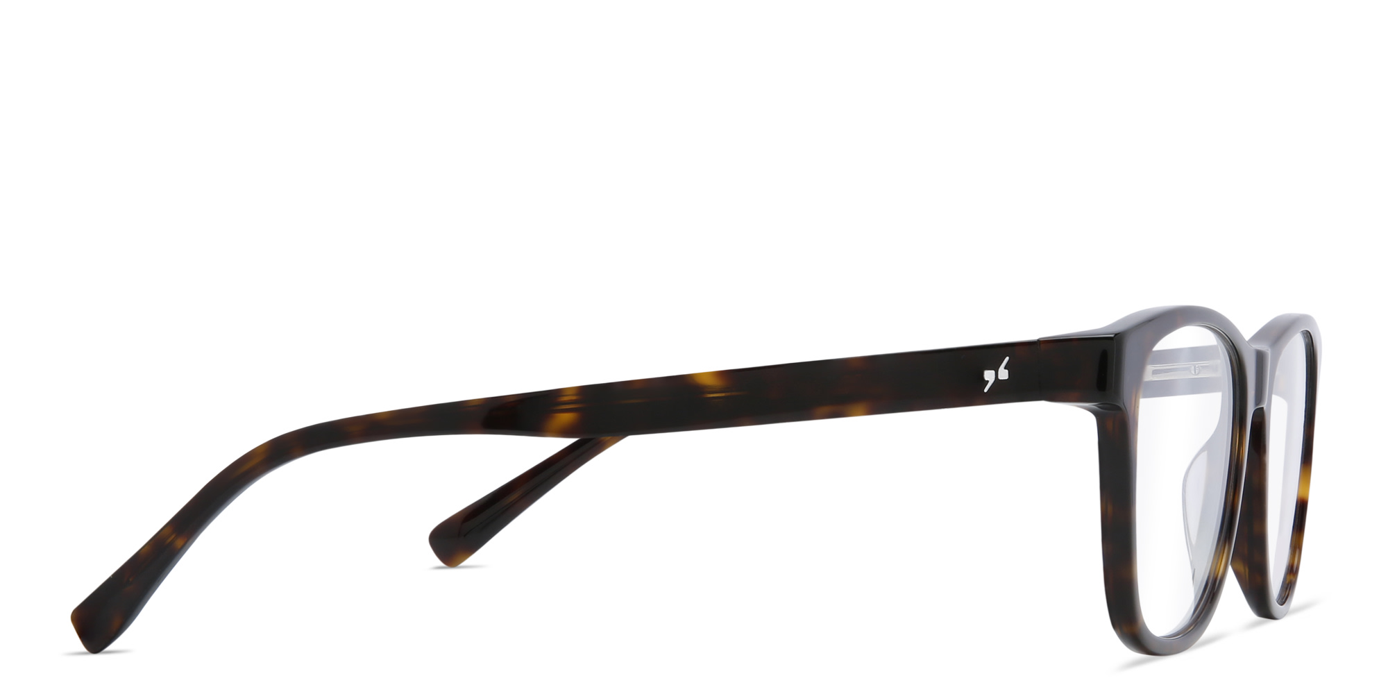 EYE'M Square Eyeglasses in Havana – Product Photo 3