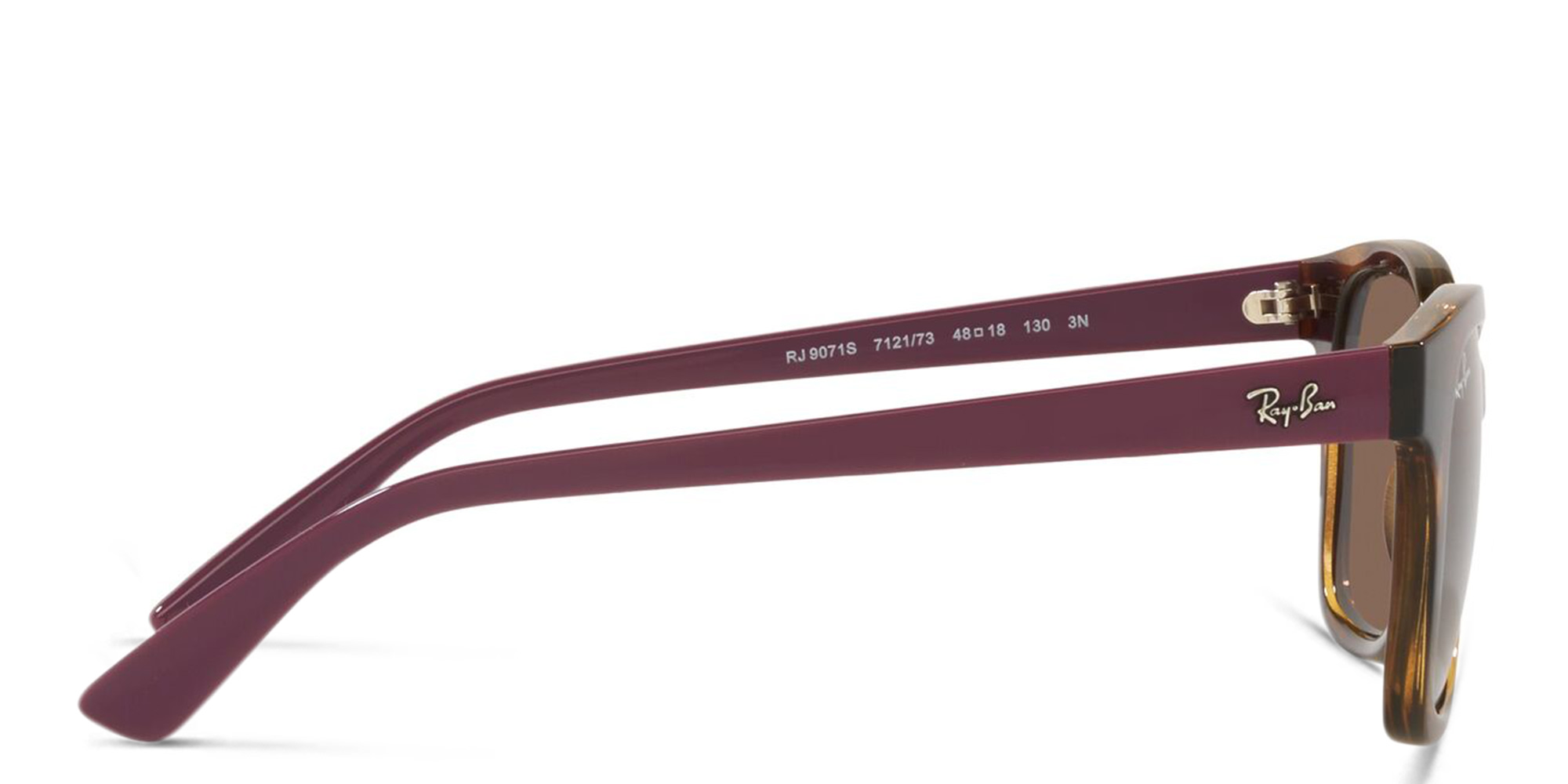 Shop Ray-Ban Junior Kids Square Sunglasses in Havana online.