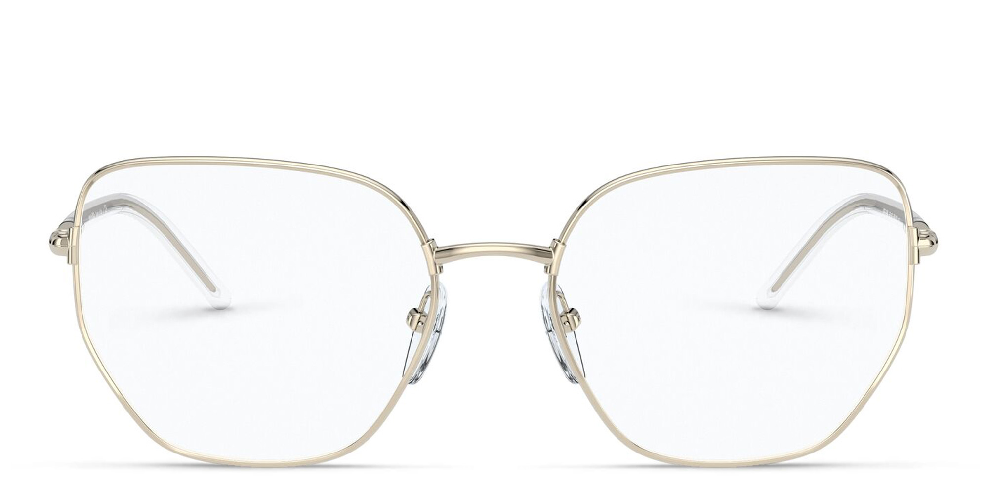 PRADA Irregular Eyeglasses in Pale Gold – Product Photo 1