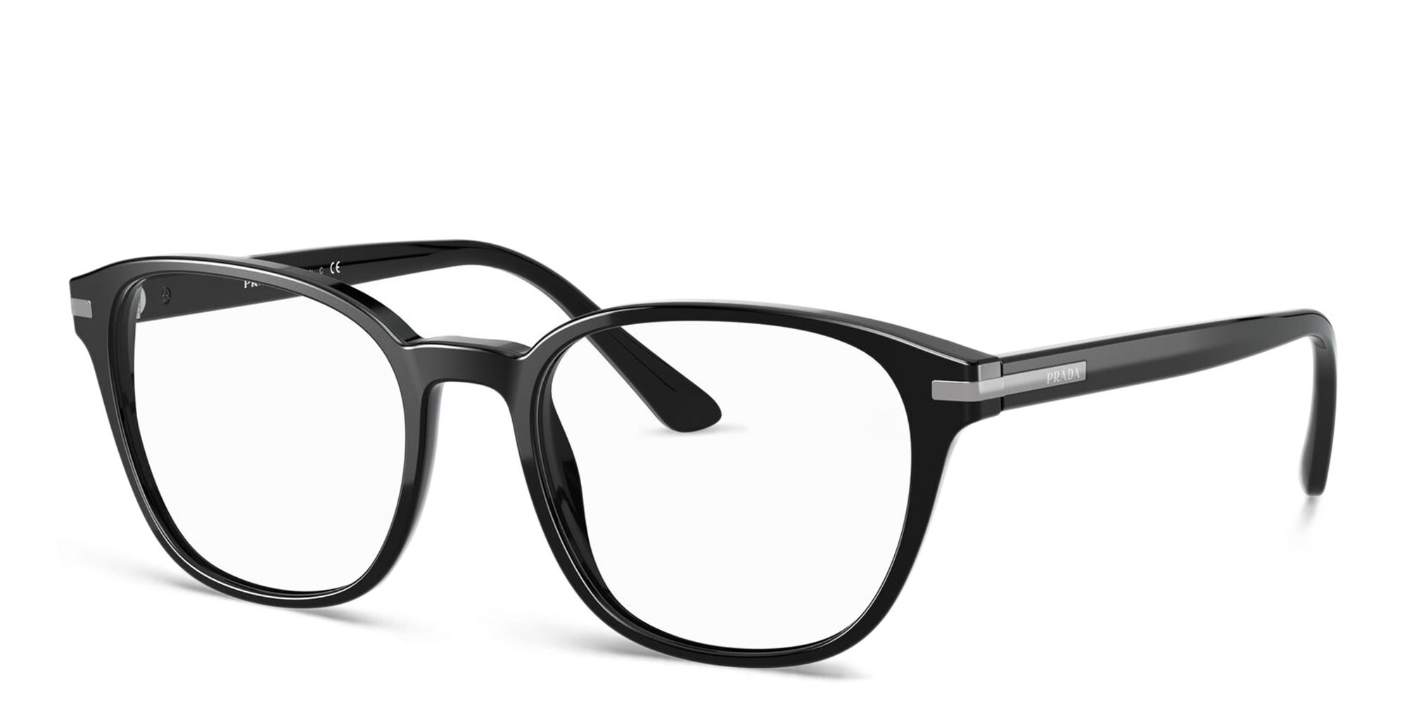 PRADA Square Eyeglasses in Black – Product Photo 2