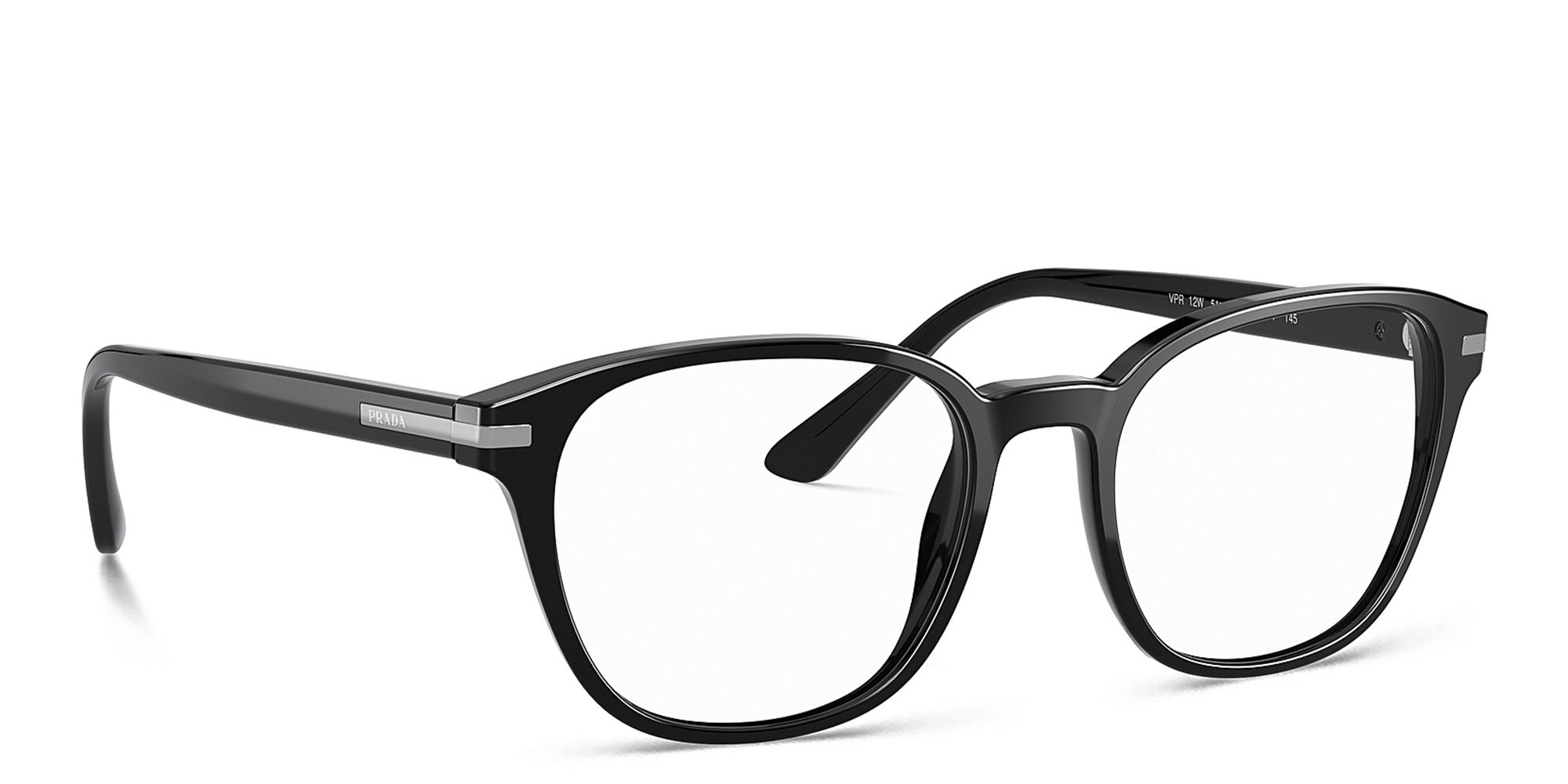 PRADA Square Eyeglasses in Black – Product Photo 4