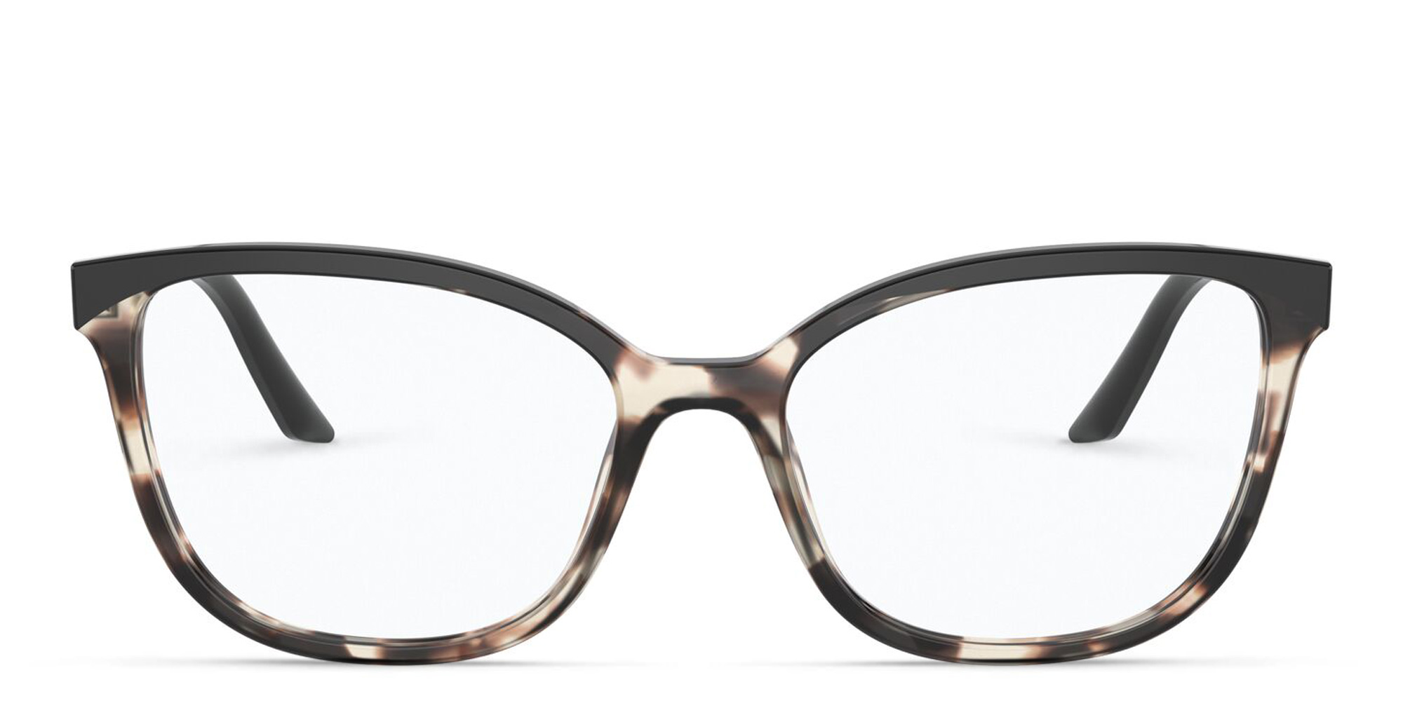 PRADA Wide Cat Eye Eyeglasses in Tortoise Talc/Black – Product Photo 1