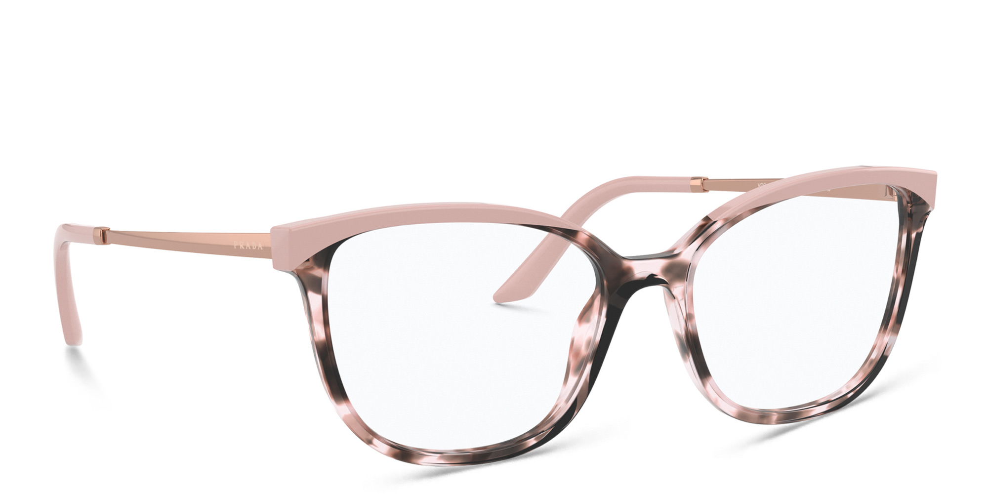 Shop PRADA Cat-Eye Eyeglasses in Orchid Tortoise online.