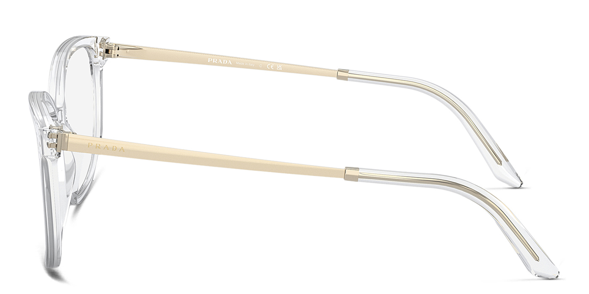 PRADA Cat-Eye Eyeglasses in Crystal – Product Photo 3