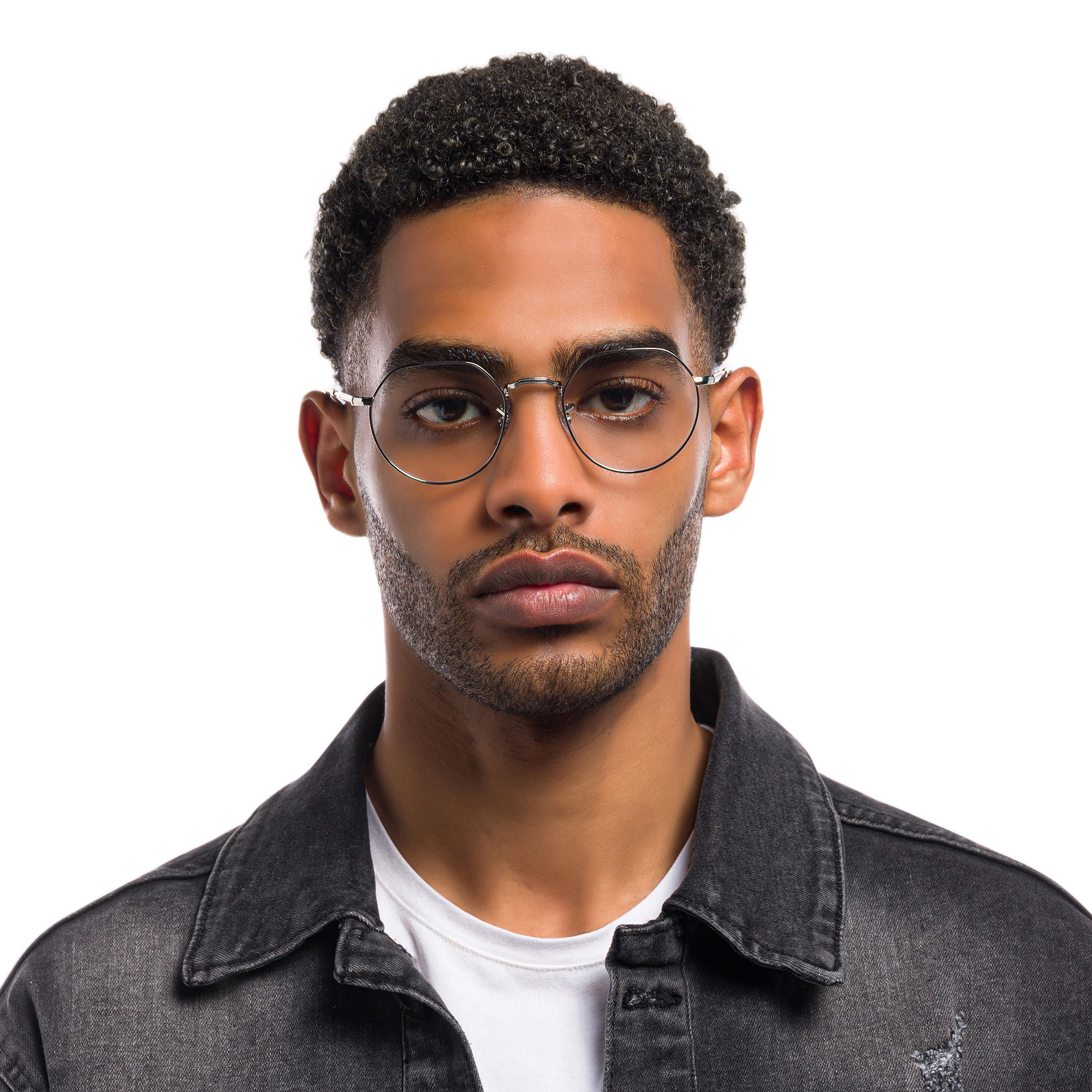 Ray-Ban JACK Irregular Eyeglasses in Silver – Product Photo 7