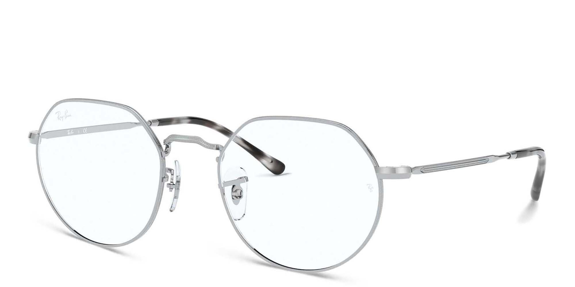 Ray-Ban JACK Irregular Eyeglasses in Silver – Product Photo 2
