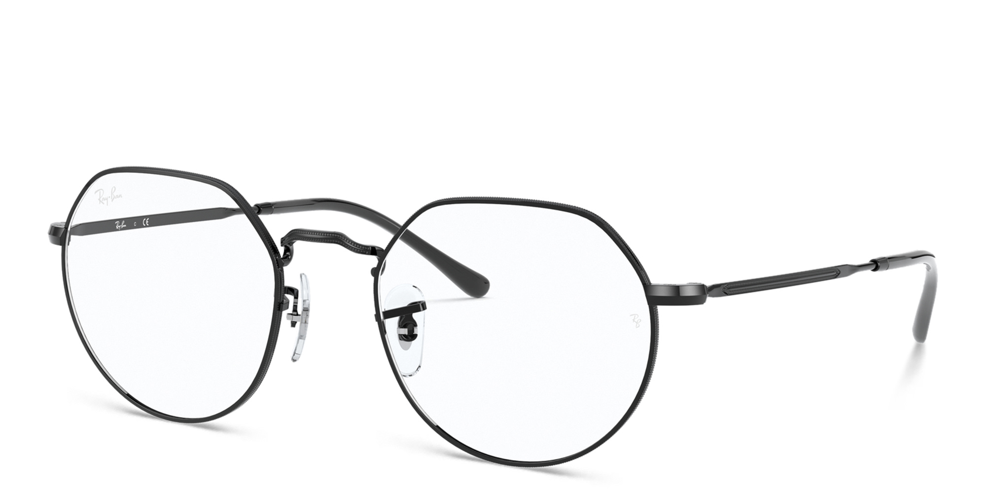 Ray-Ban JACK Irregular Eyeglasses in Black – Product Photo 2